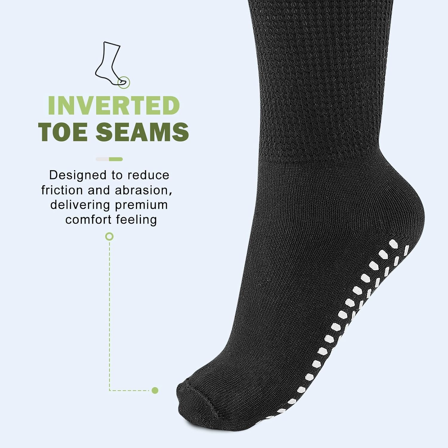 Thumbnail 2 de inaWarm Diabetic Grip Socks (3 Pairs) – Extra-wide, non-slip slipper socks for swollen feet