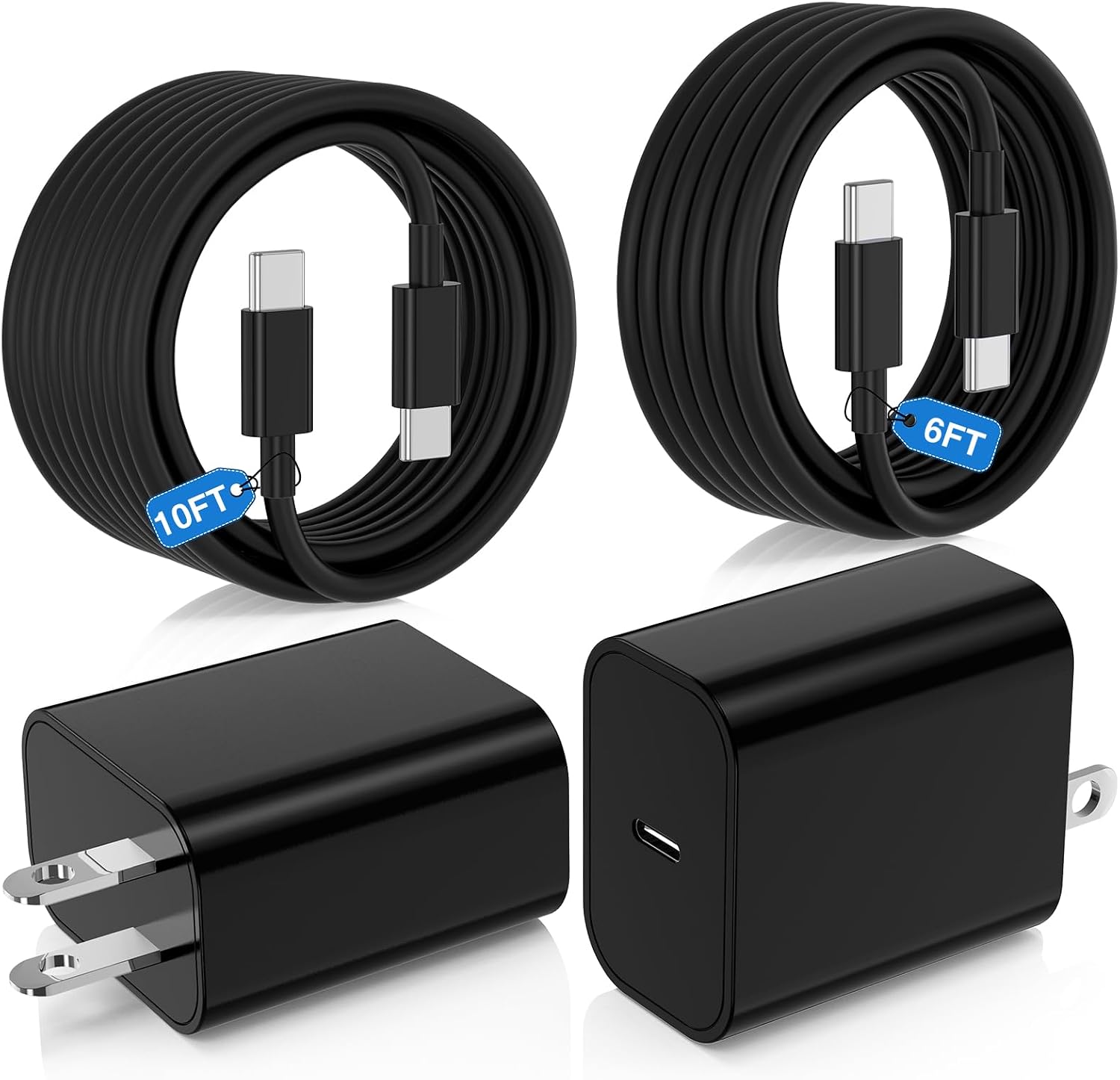 Detalle de 45W Super Fast Type-C Charger (USB-C to USB-C) for Samsung Galaxy S25/S24/S23 Ultra & iPhone Pro Models
