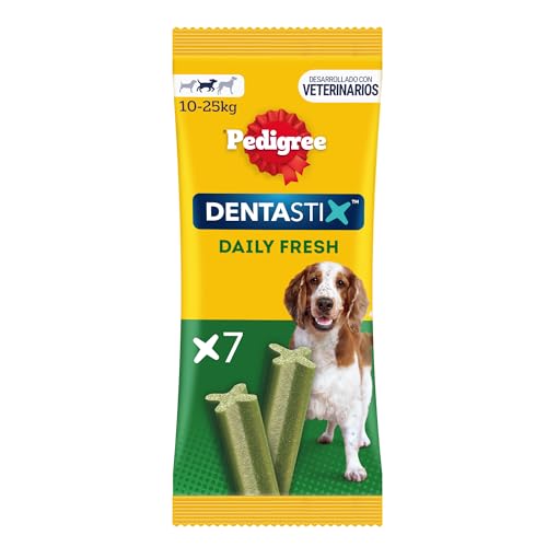 Detalle 2 de Pedigree Dentastix Fresh Snack dental para perros medianos 10 paquetes