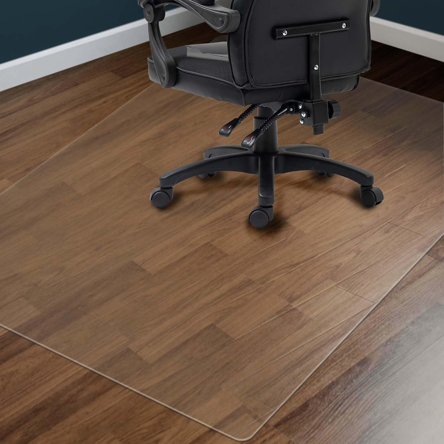 Detalle de PHOUZIN 002 Clear PVC Chair Mat, 36 x 48 Inches, 0.3-Inch Thick