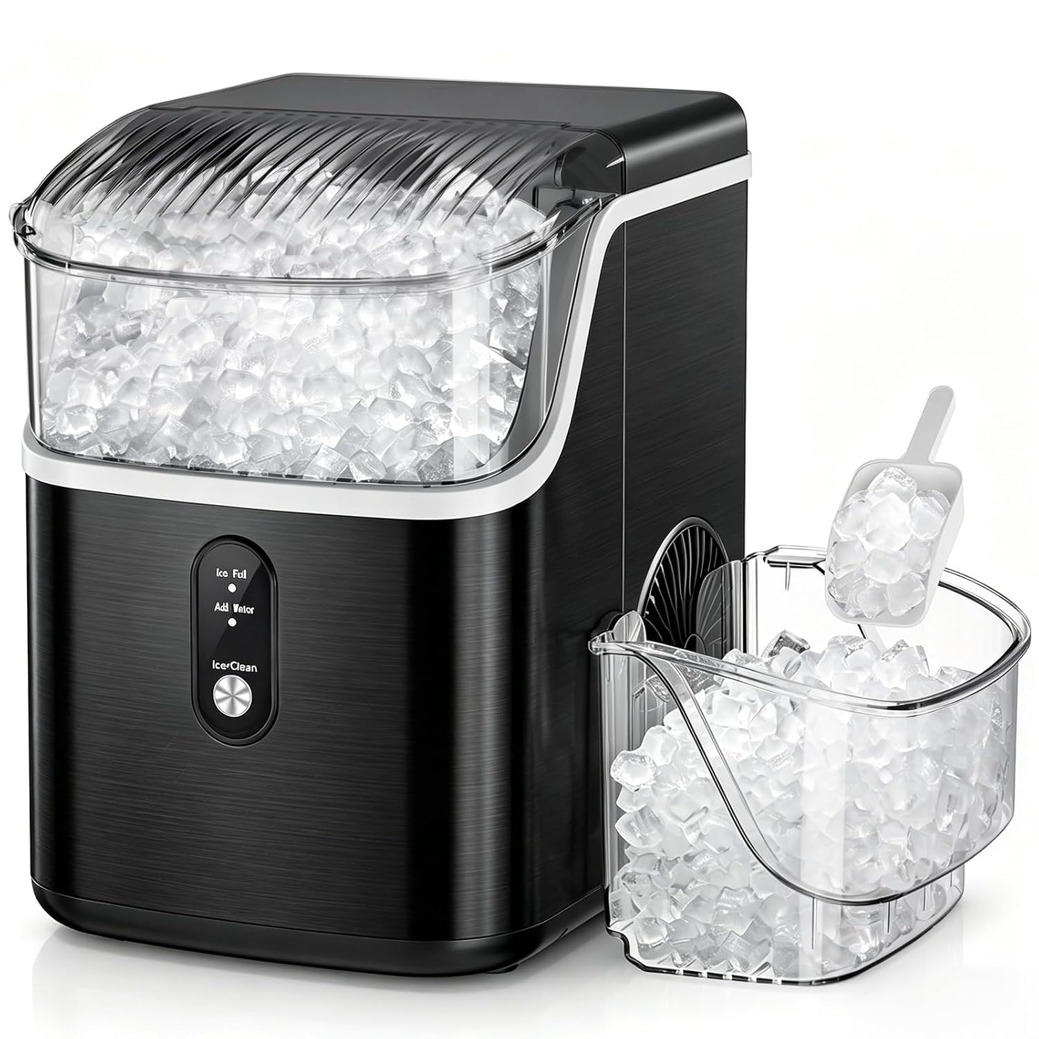 Detalle de Antarctic Star HZB-15NB/S Nugget Ice Maker, Self-Cleaning, 35 lbs/24h