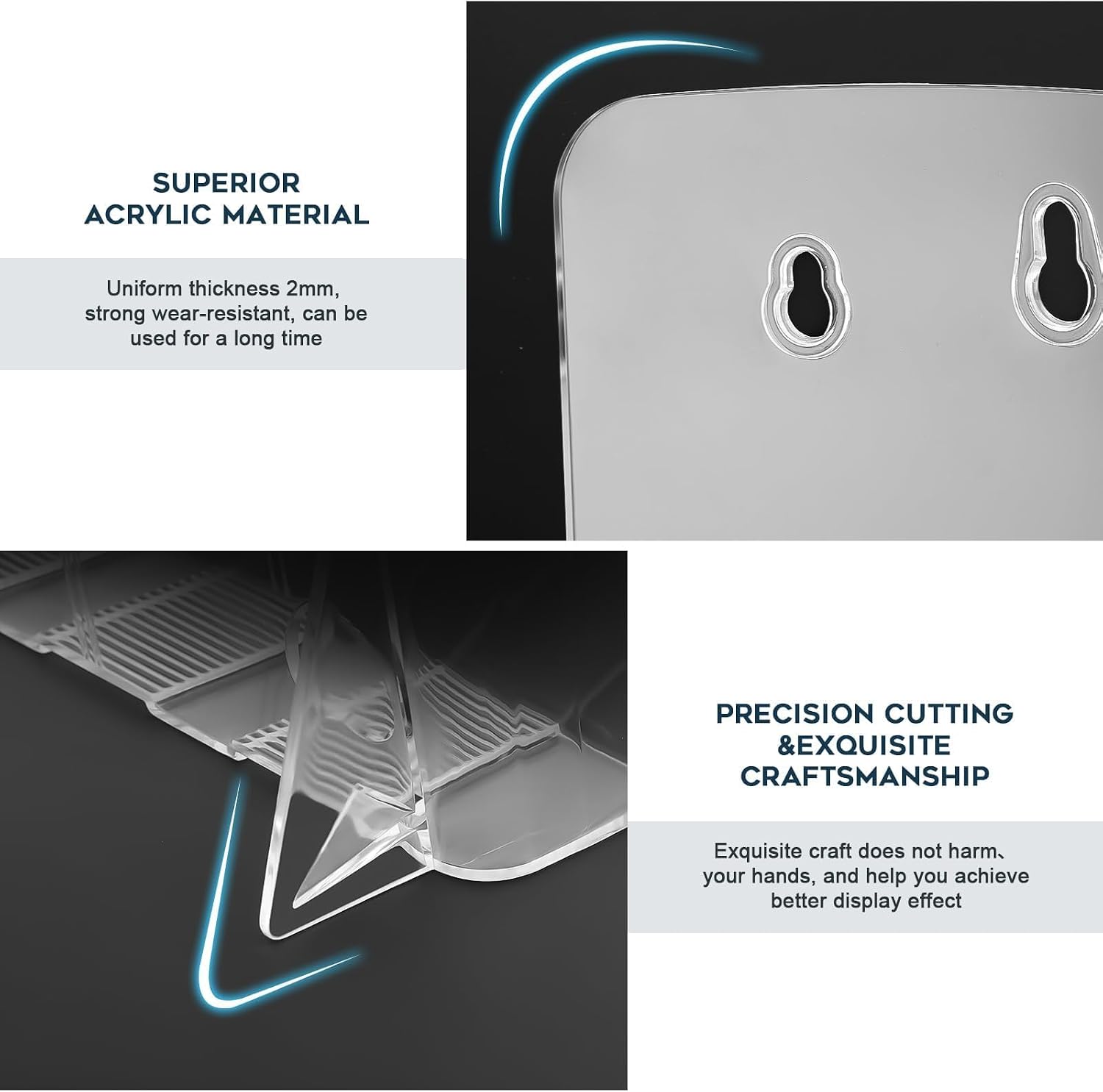 Detalle de xydstay Acrylic Brochure Holder, 8.5 x 11, Clear, 2-Pack