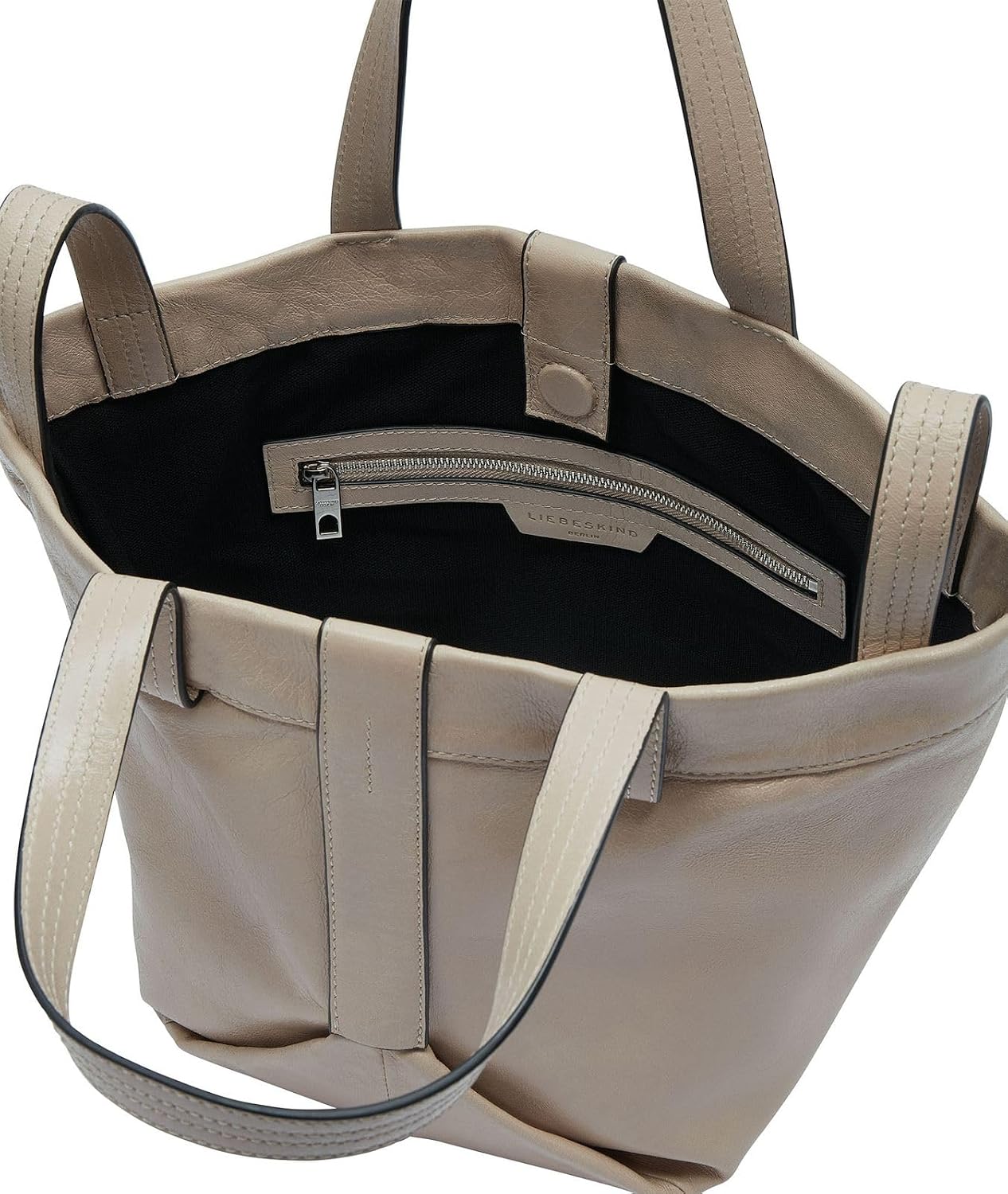 Detalle de Liebeskind Damen Elvira Shopper — Sac à main en cuir avec intérieur coton