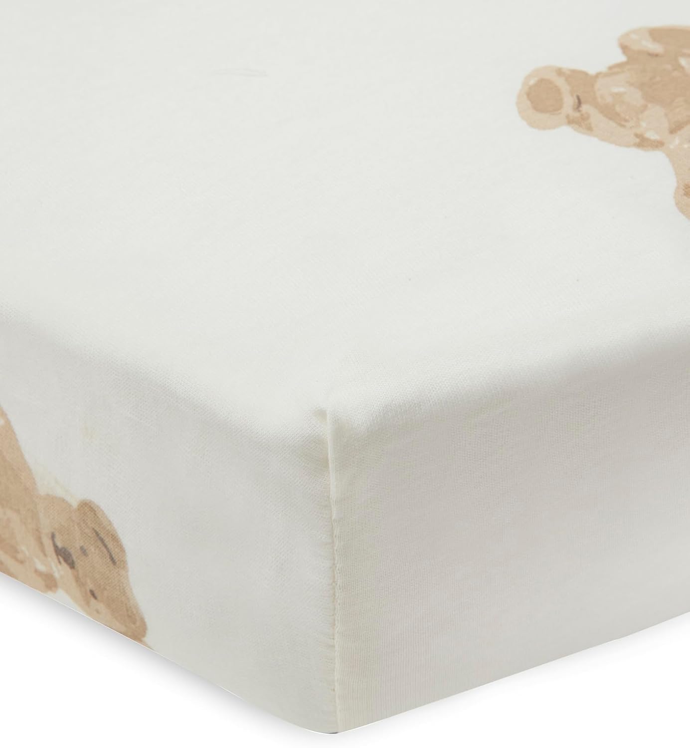 Thumbnail 2 de Jollein Drap-housse Motif Ours en Peluche Blanc 60 x 120 cm