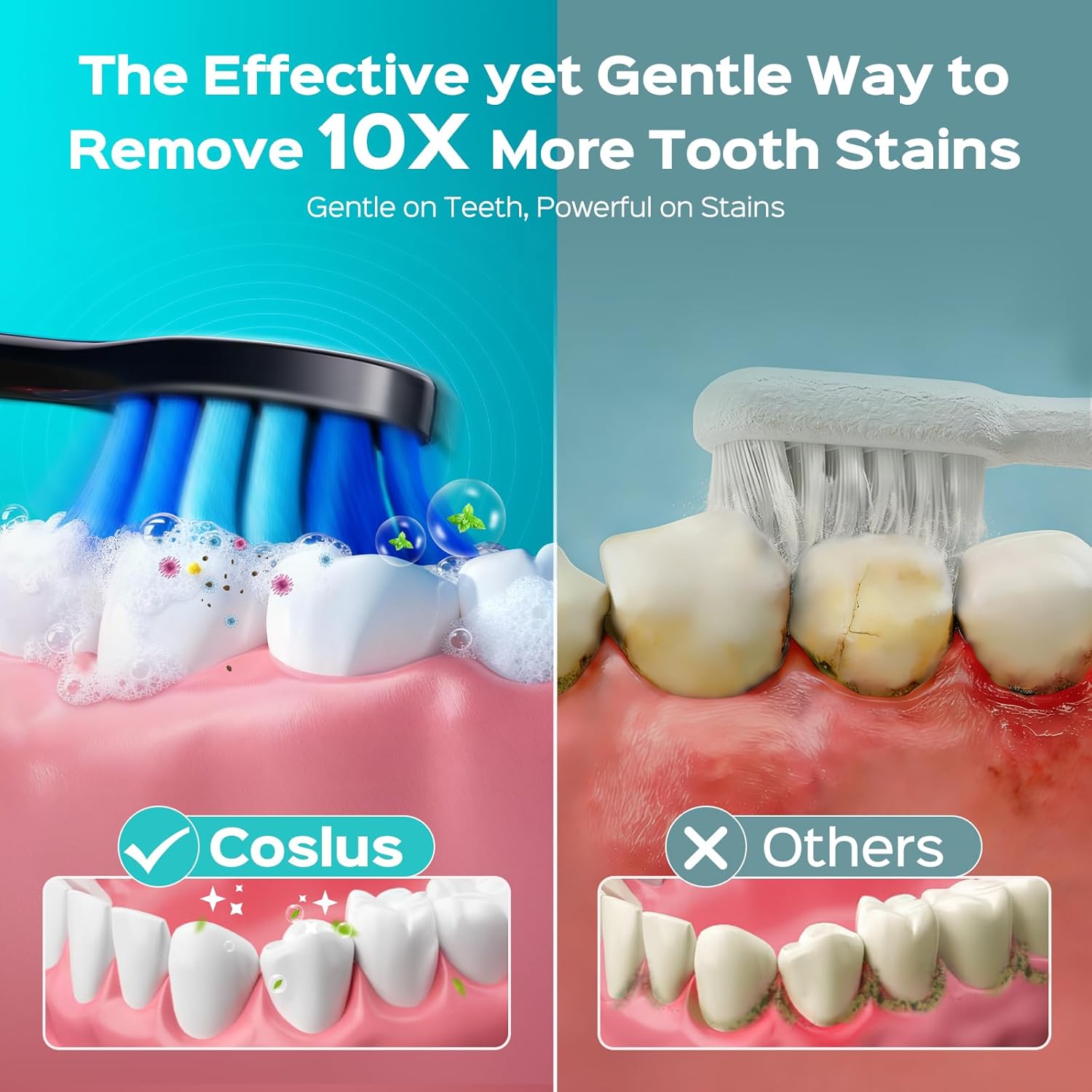 Detalle de COSLUS Sonic Electric Toothbrush 5 Modes 🪥
