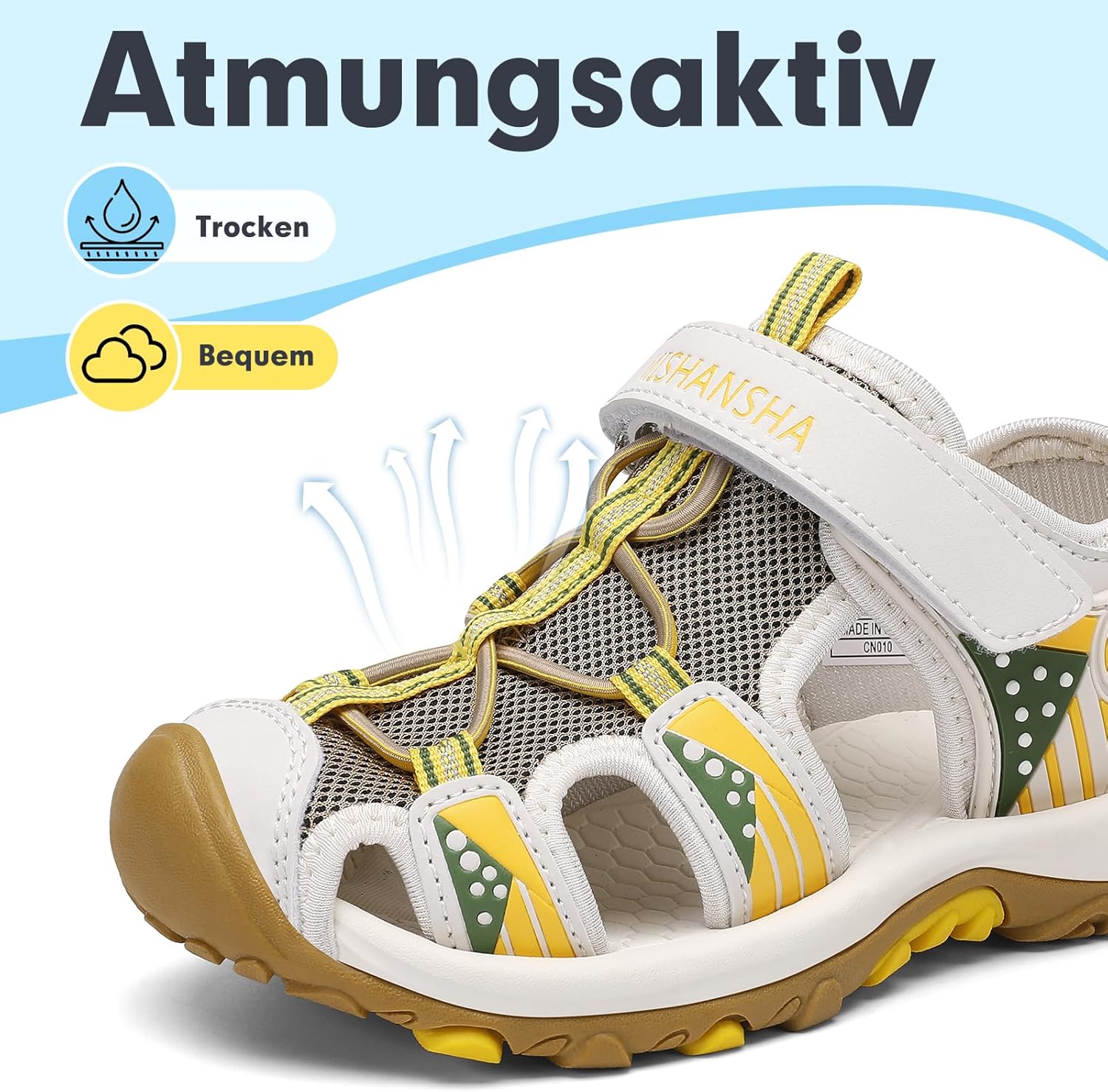 Thumbnail 1 de Mishansha geschlossene Jungen Sandalen – atmungsaktiv, robust und einfach anzuziehen