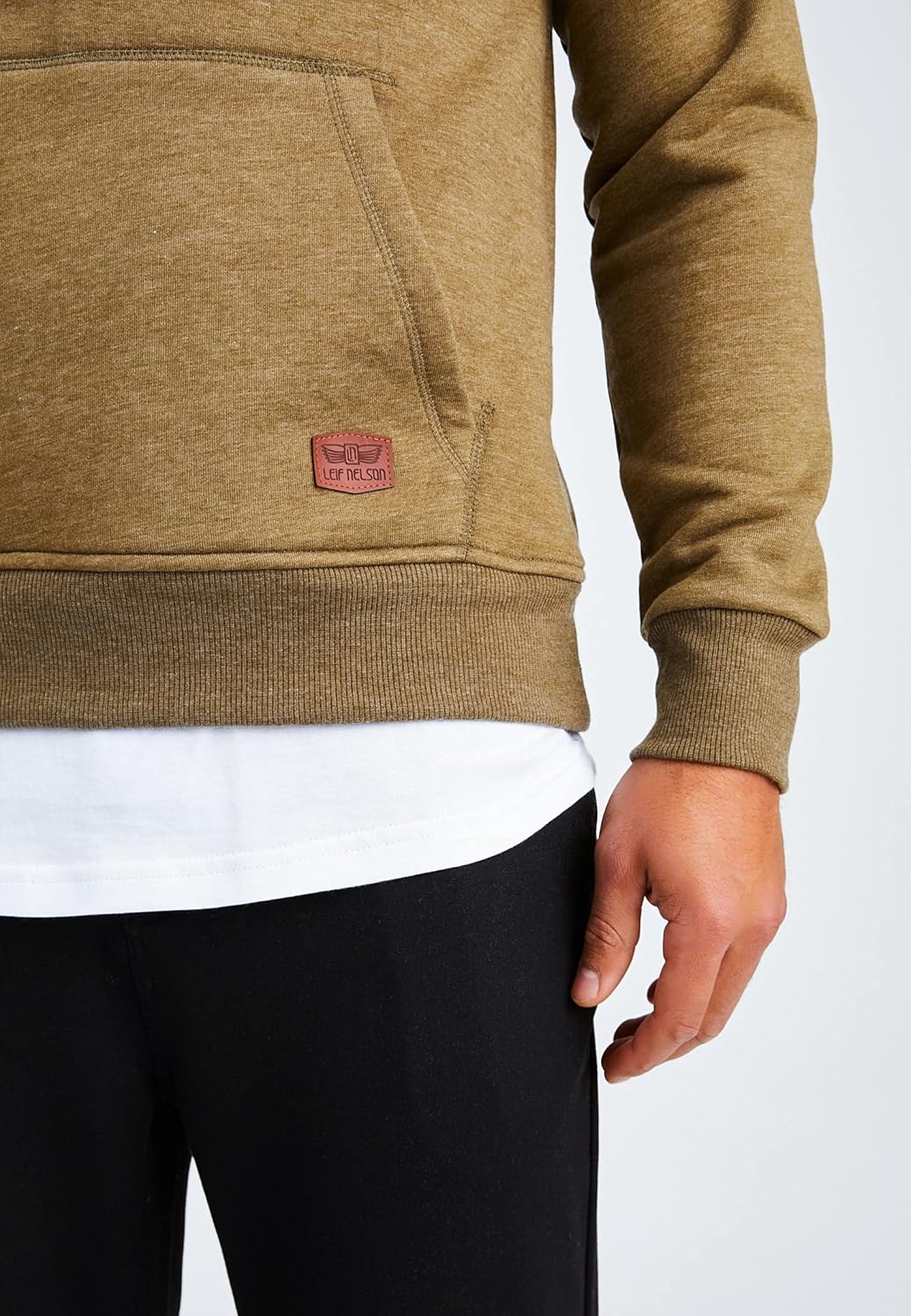 Thumbnail 4 de Leif Nelson LN8153 pull à capuche basique manches longues pour homme