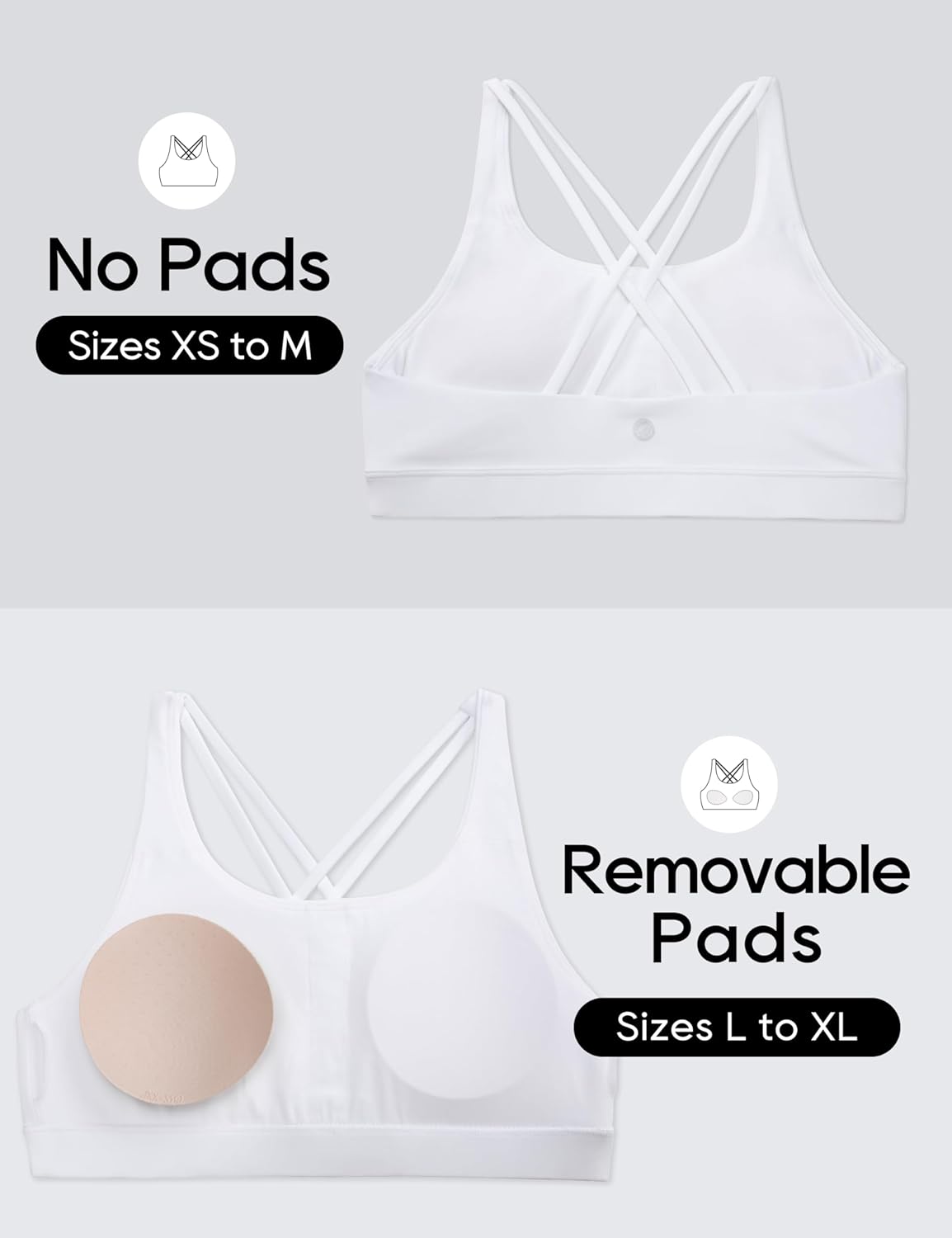 Thumbnail 2 de CRZ YOGA Ragazze Butterluxe Criss Croce Reggiseno Sportivo Yoga per Adolescenti