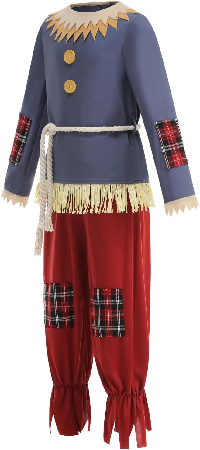 Detalle de AGCOAH Scarecrow Costume 4-Piece Set
