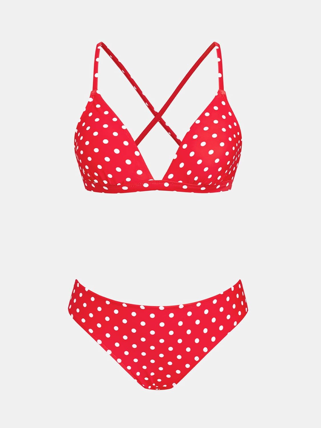 Thumbnail 5 de CUPSHE Femme Bikini Triangle Ensemble – Maillots 2 pièces à bordures contrastées
