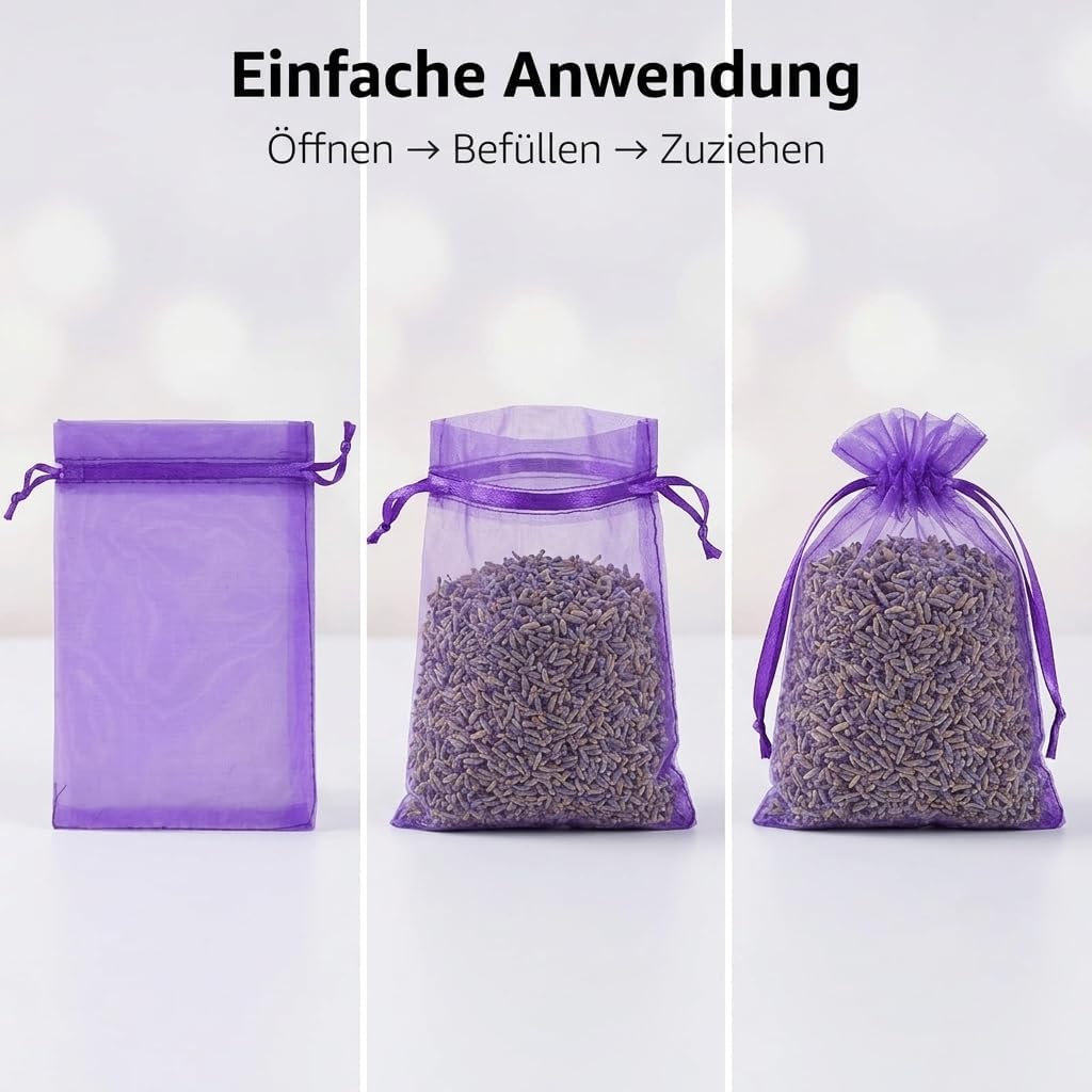 Detalle de IUSOT 50 Stück Organzasäckchen 20x15 cm – Bunte Zugkordel-Beutel aus Organza, ideal für Hochzeiten, Weihnachten und Schmuck