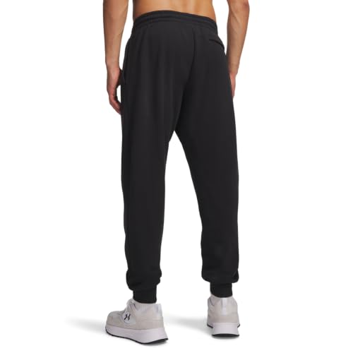 Thumbnail 1 de Under Armour Rival Fleece Joggers para hombre – Negro/Blanco, talla LG
