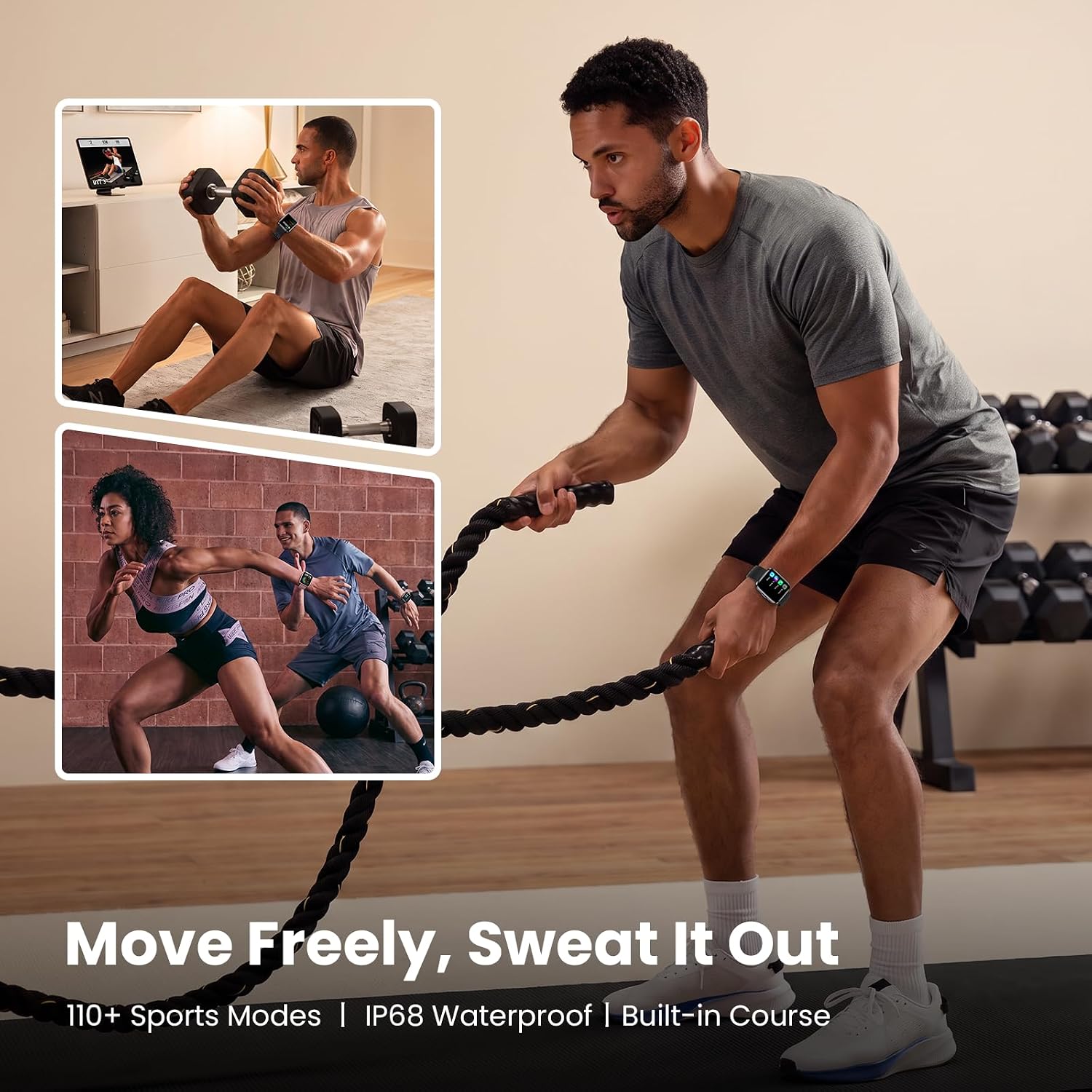 Thumbnail 4 de Smart Watches for Men: Alexa Built-in, 1.8" HD Display, 110+ Sport Modes, IP68 Waterproof