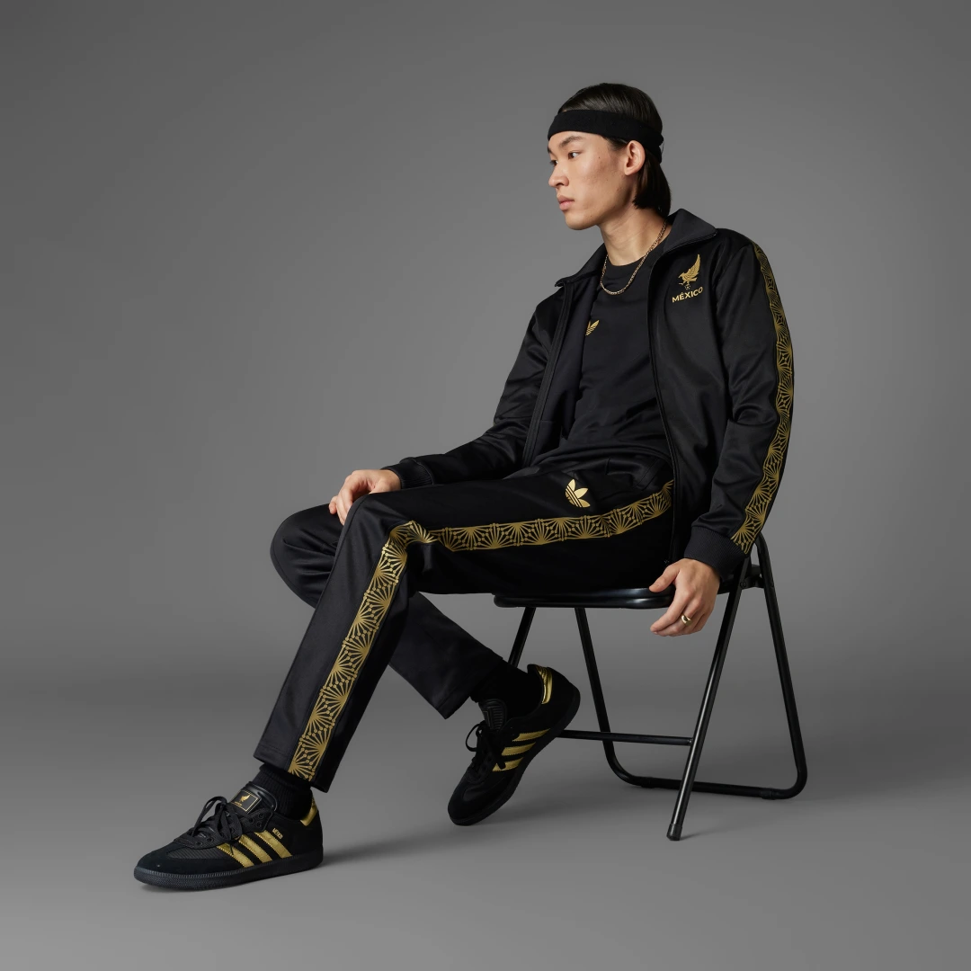 Detalle 2 de Pantalón México Gold de Adidas — negro, cómodo y versátil para el día a día