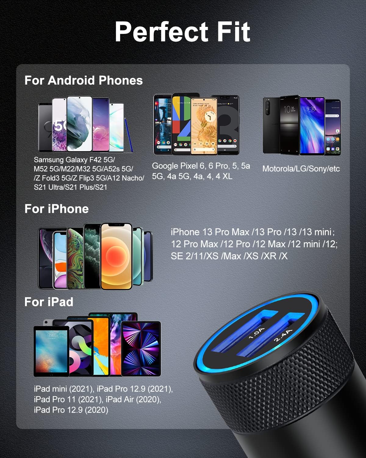 Thumbnail 6 de Car Charger Dual Port 3.4A Fast Charge