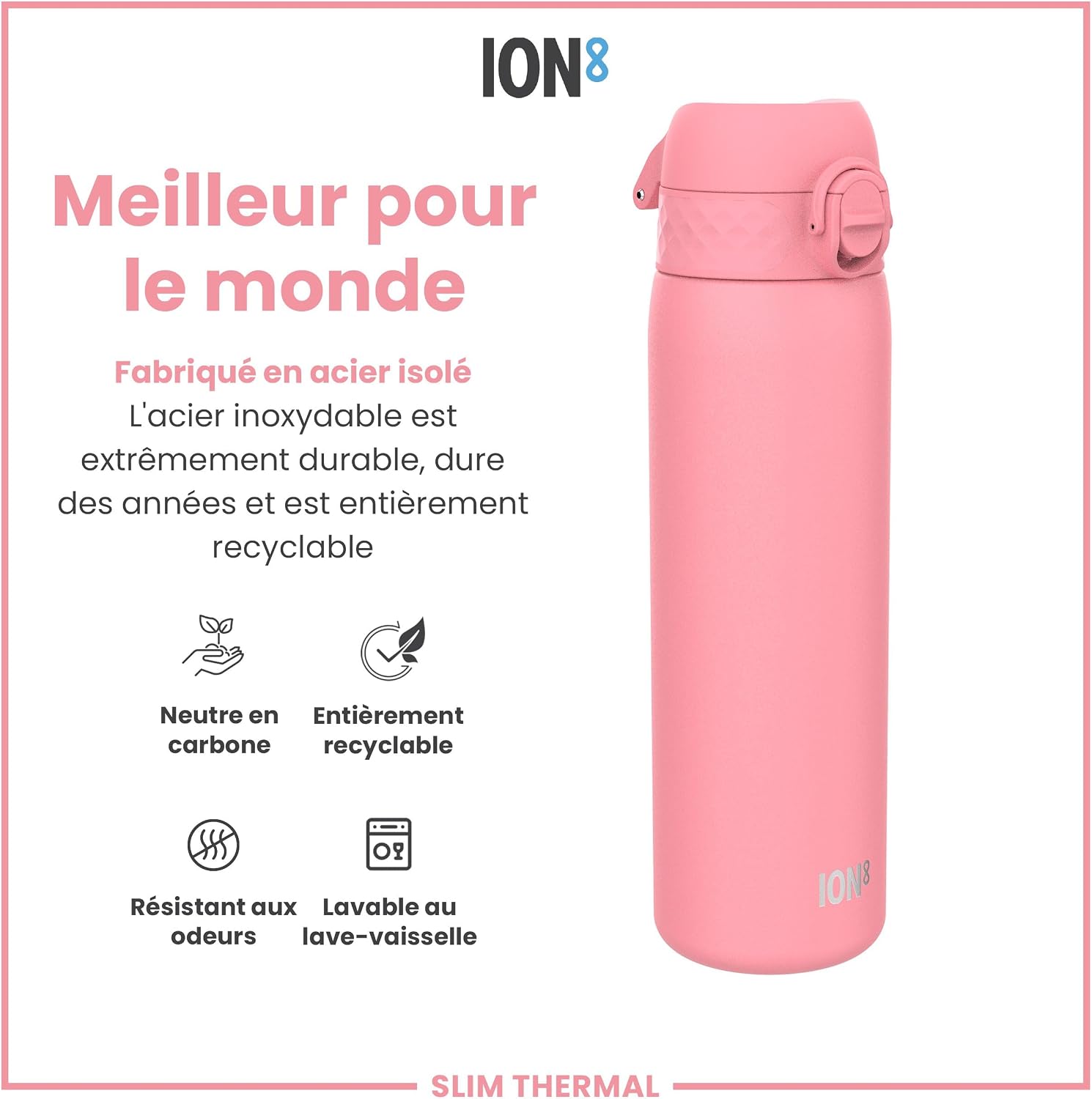 Thumbnail 6 de ION8 Gourde Isotherme Inox 500 ml – anti-fuite, facile à ouvrir et lave-vaisselle
