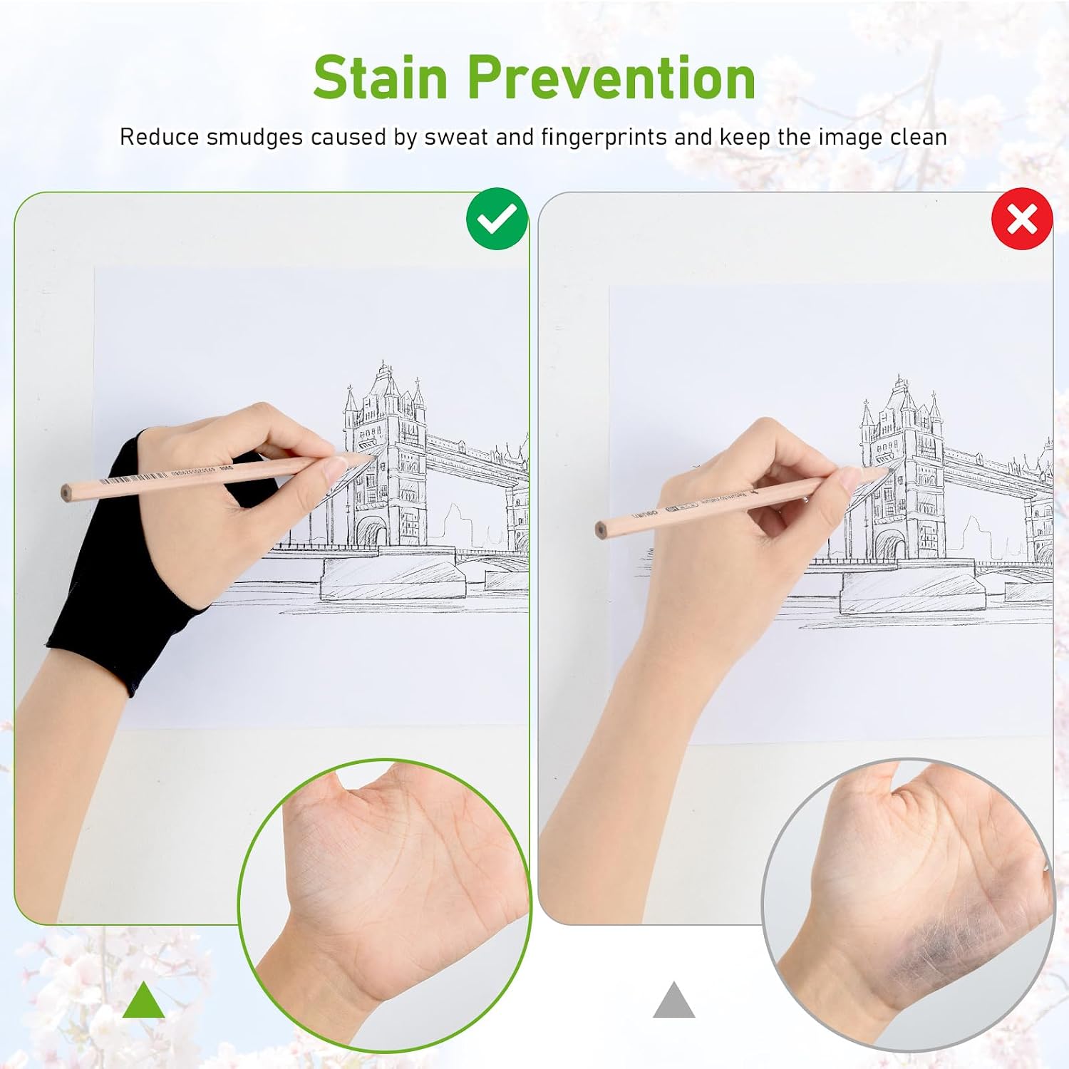 Detalle 2 de OTraki Guanti da Disegno Elasticizzati 4P