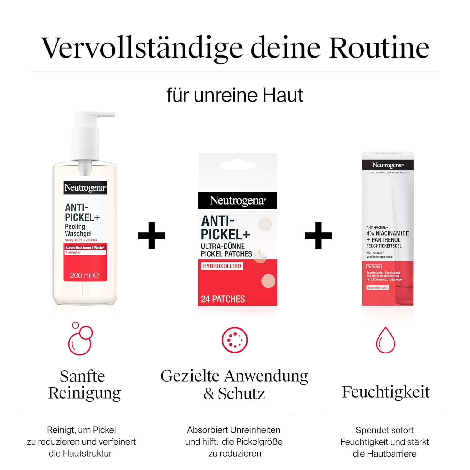 Thumbnail 5 de Neutrogena Anti-Pickel+ Ultra-Dünne Hydrokolloid-Patches – 24 Stück