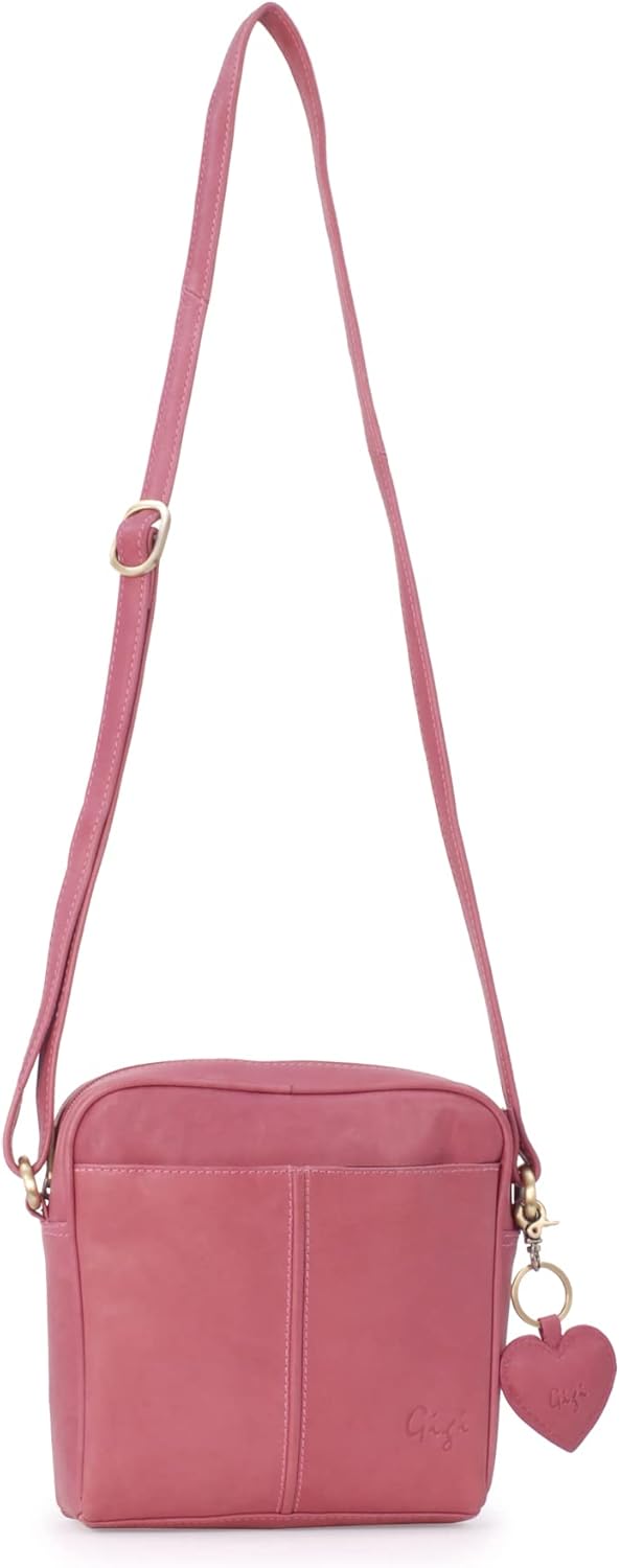 Thumbnail 2 de Gigi Othello 22-29 Ladies Small Leather Crossbody Bag with Heart Keyring Charm