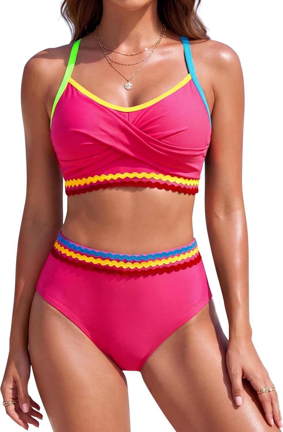 Detalle de Blooming Jelly Women's Bikini Set, 82% Nylon