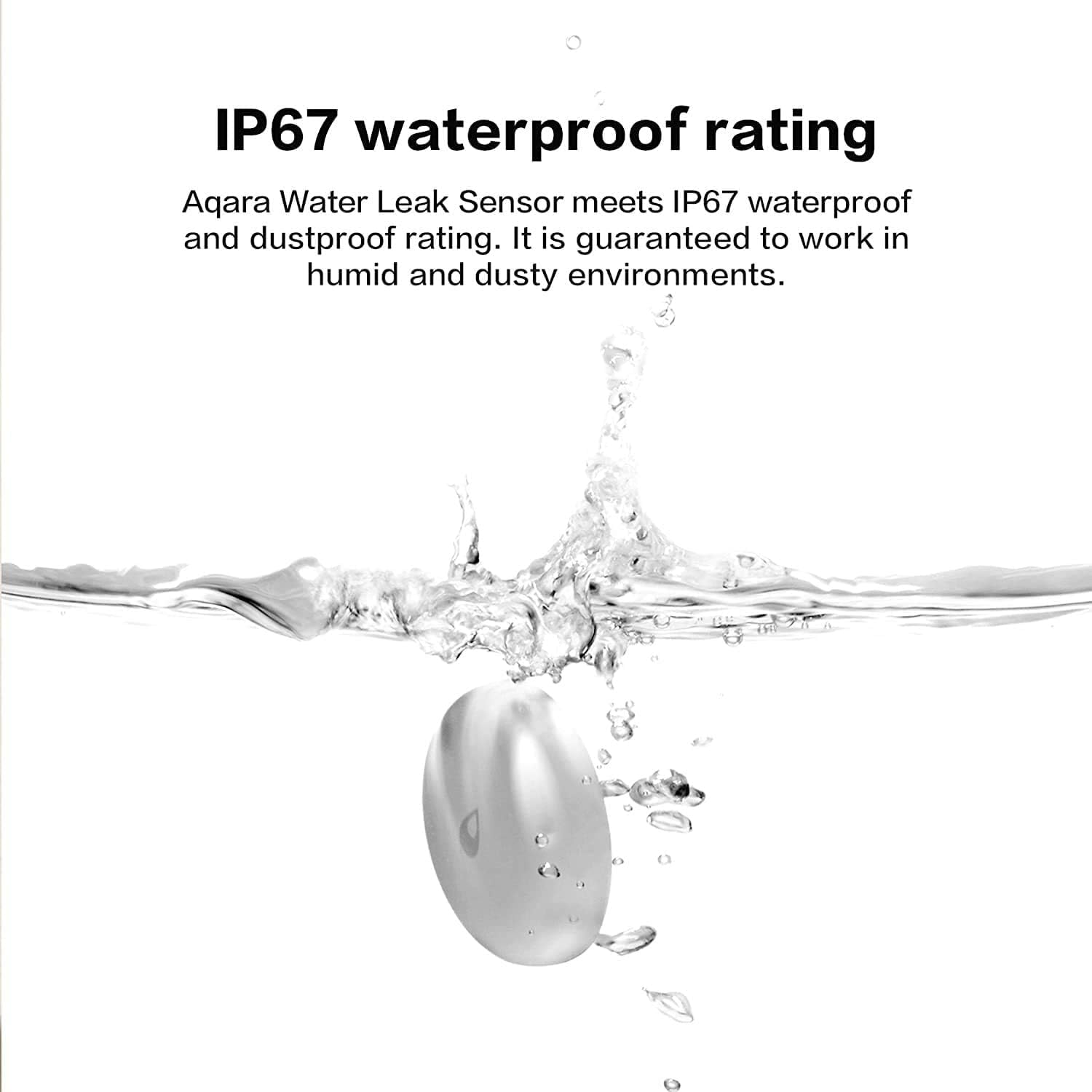 Detalle de Aqara Wassermelder – Drahtloser Flutdetektor mit Aqara Hub, IP67