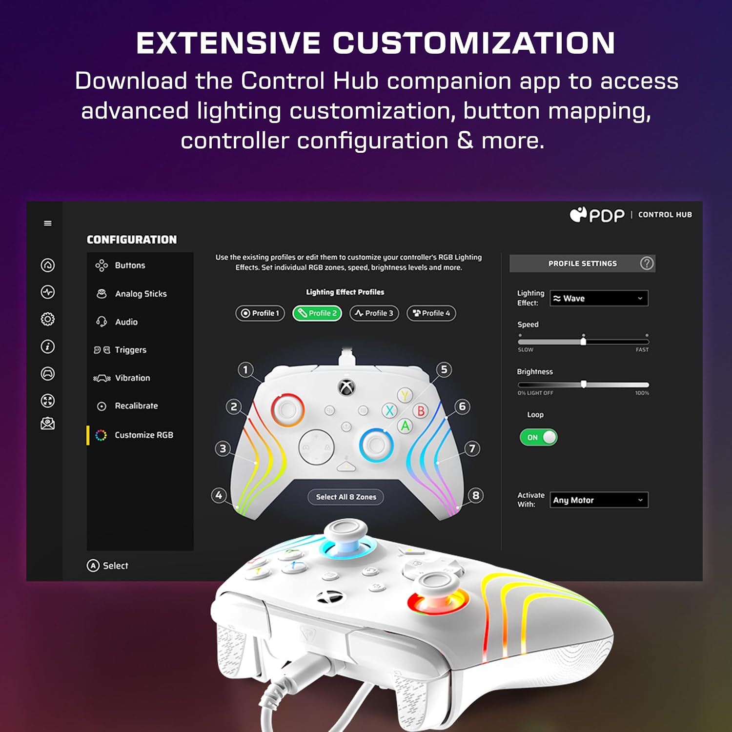 Thumbnail 5 de Turtle Beach Afterglow Wave Gamepad Weiß