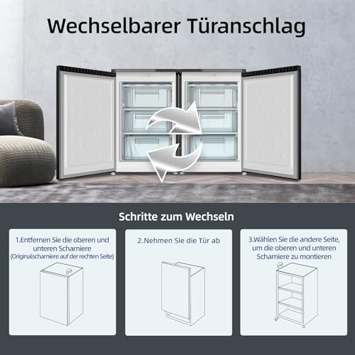 Thumbnail 7 de CHiQ 85L Gefrierschrank CSD95BC – zuverlässige Lagerung mit schneller Gefrierleistung