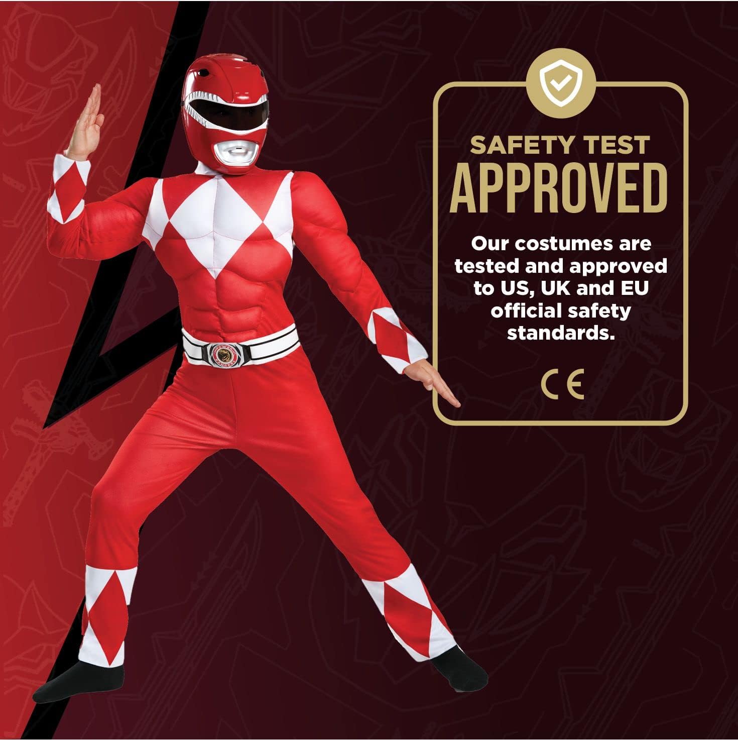 Thumbnail 4 de Red Ranger Kids' Costume