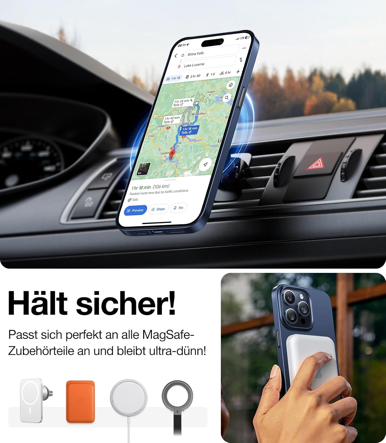 Thumbnail 3 de TORRAS Ultra Dünn Hülle iPhone 15 Pro MagSafe