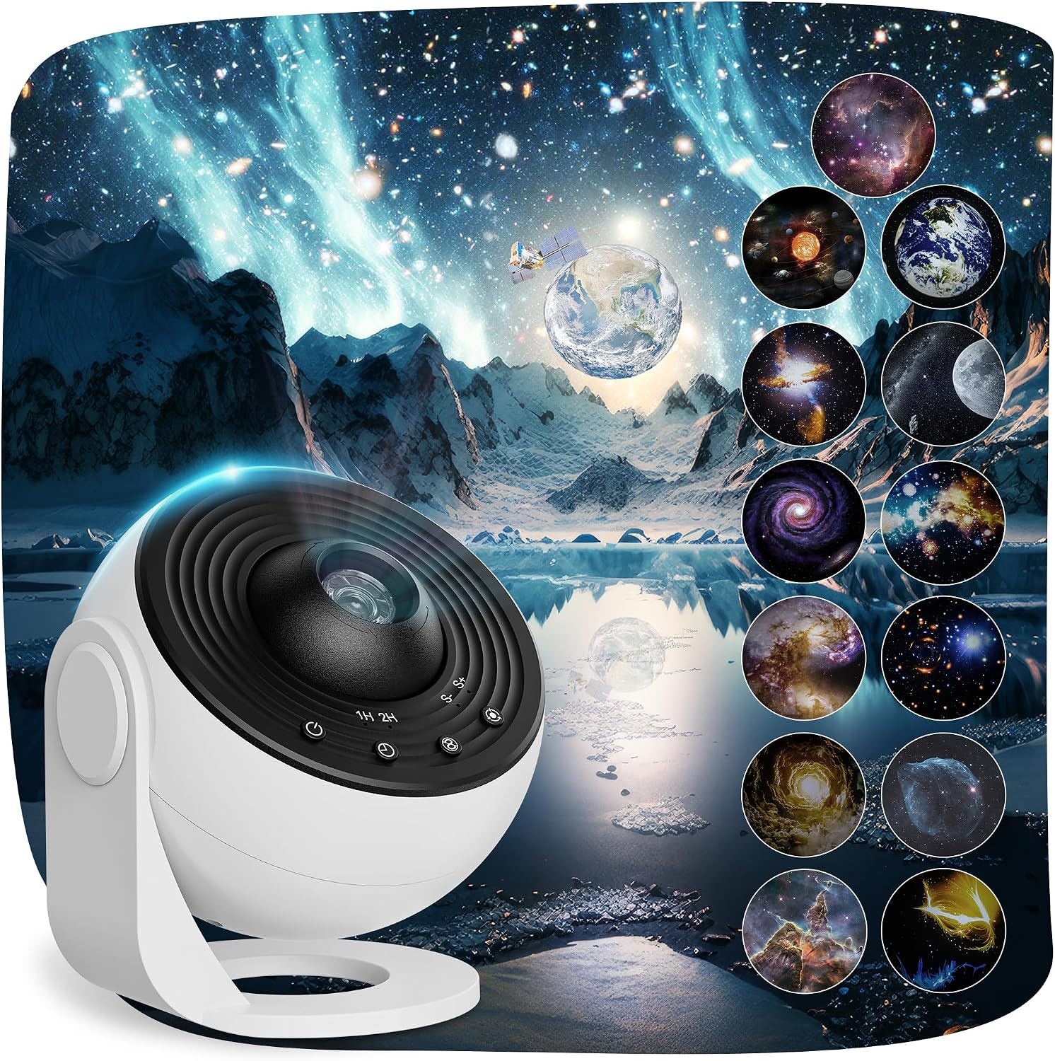 Detalle de Fussion UGL0097 Planetarium Star Projector, 12 Film Discs, 360° Rotation