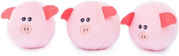 Detalle de Zippy Paws ZP821 Burrow Pig Barn Hundespielzeug 200 g
