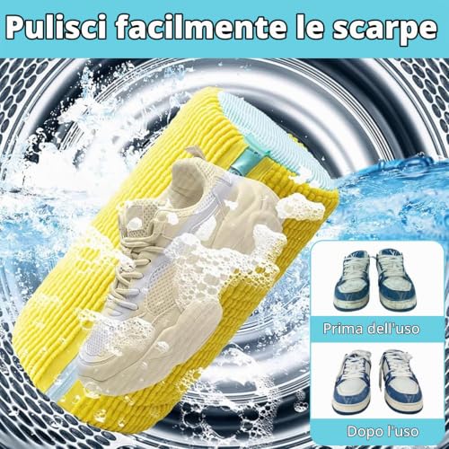 Detalle de 2 Pezzi Sacchetto per Lavare Scarpe Zaknszan: Protezione e Cura durante il Lavaggio in Lavatrice