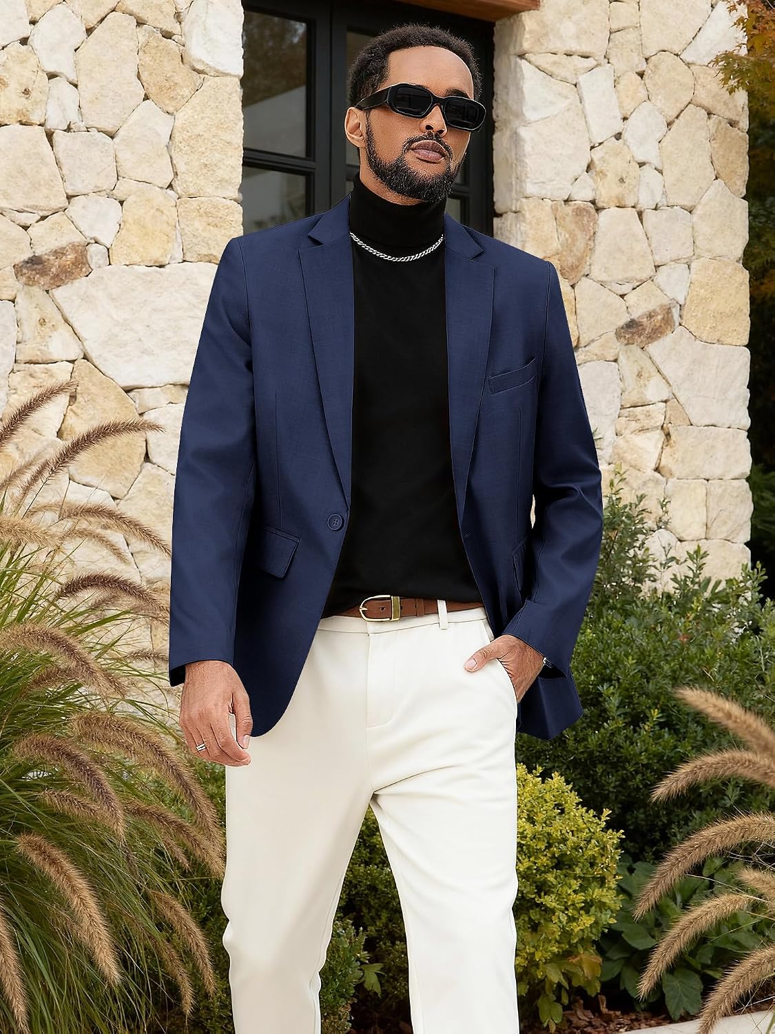 Thumbnail 6 de MAGE MALE Men's Blazer, Polyester-Spandex Blend
