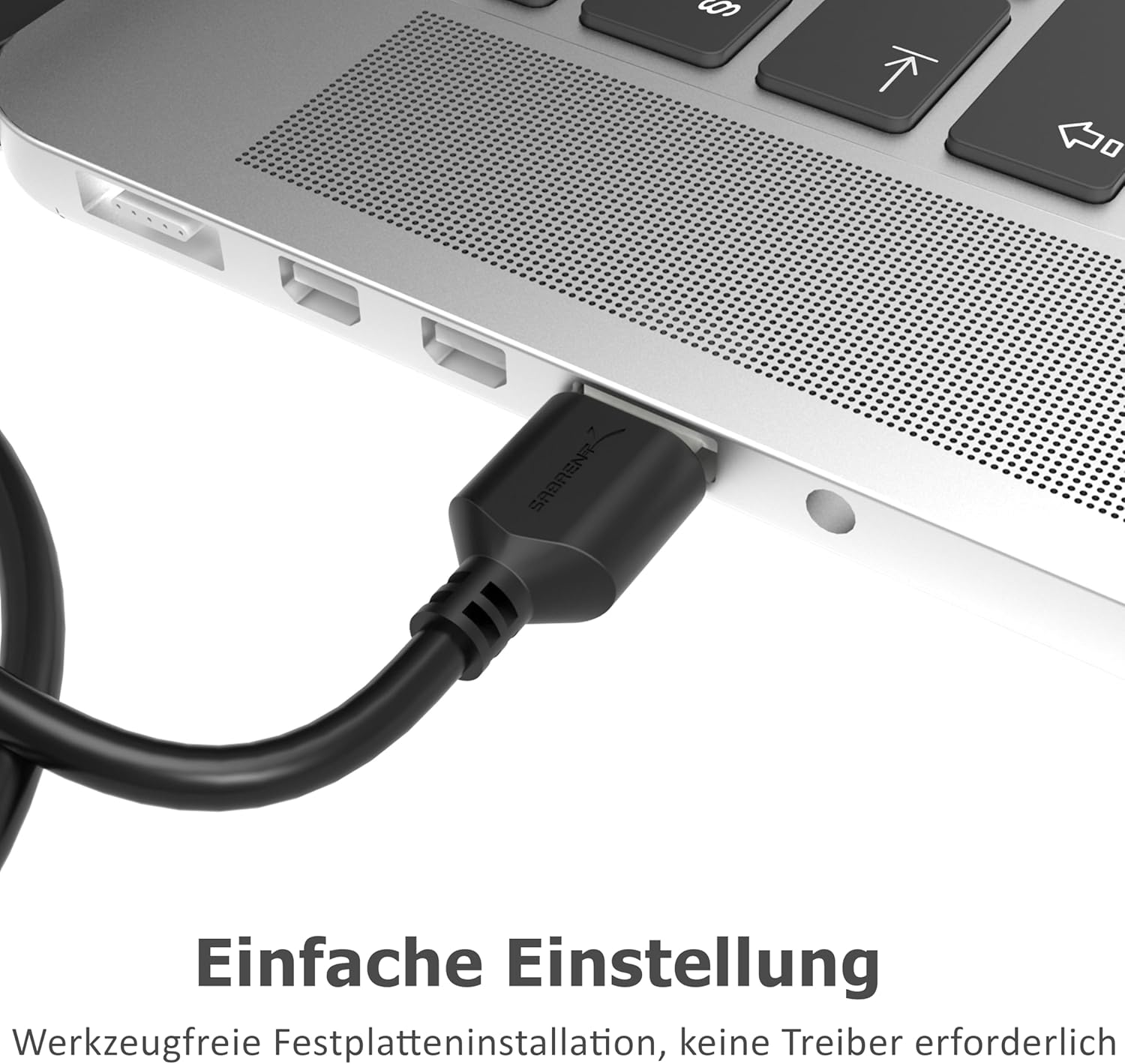 Detalle 2 de SABRENT SATA-USB-Adapter für 2,5" SSD/HDD (EC-SSHD) mit bis zu 5 Gbps und UASP