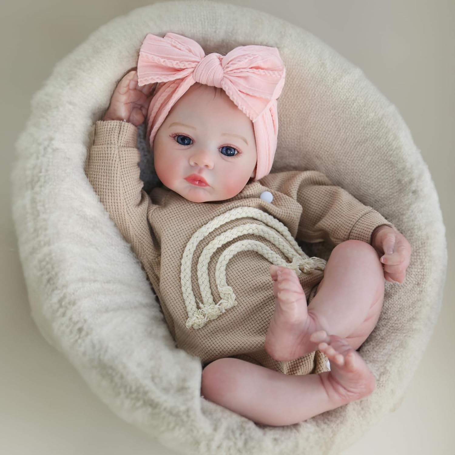 Thumbnail 4 de WOOROY Realistic Reborn Baby Doll 18 Inch Girl