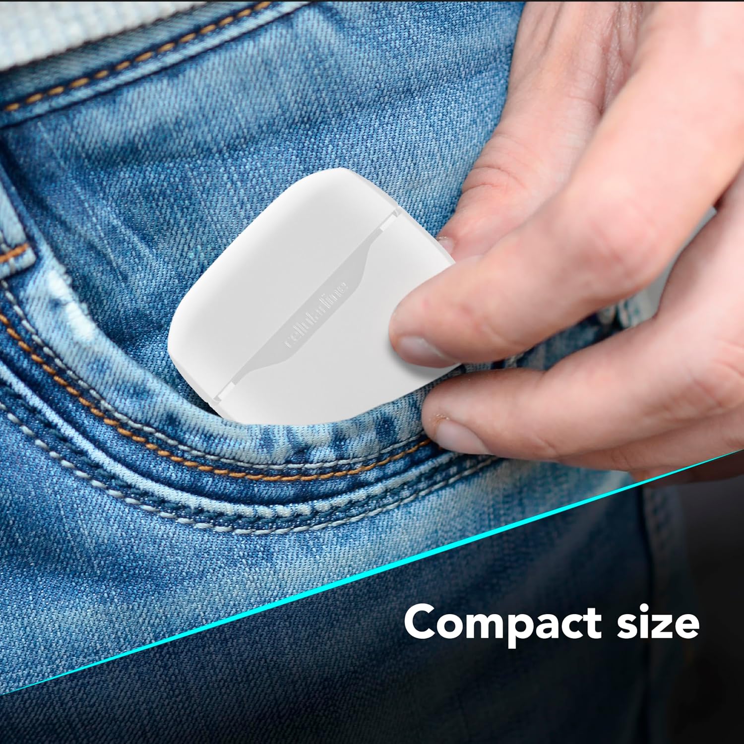 Detalle de Cellularline CORE True Wireless Bluetooth-Kopfhörer mit LED-Ladehülle, Touch-Steuerung und Double Master (weiß)