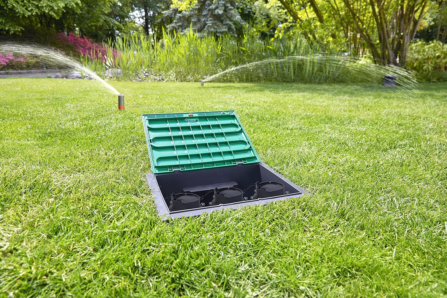 Thumbnail 6 de Gardena Ventilbox V1 Bodeneinbaudose – einfache Installation, Sicherheitsdeckel und Unterflur-Ventilaufnahme (1254-20)
