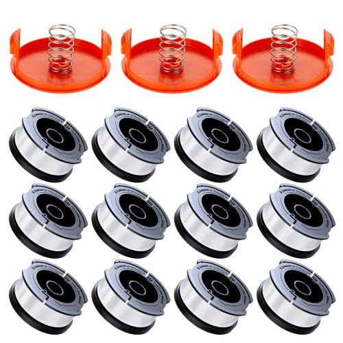 Detalle de Eventronic 12 Pack Bobine Fil Coupe Bordure Compatible Black et Decker A6481/A6485 1,65 mm