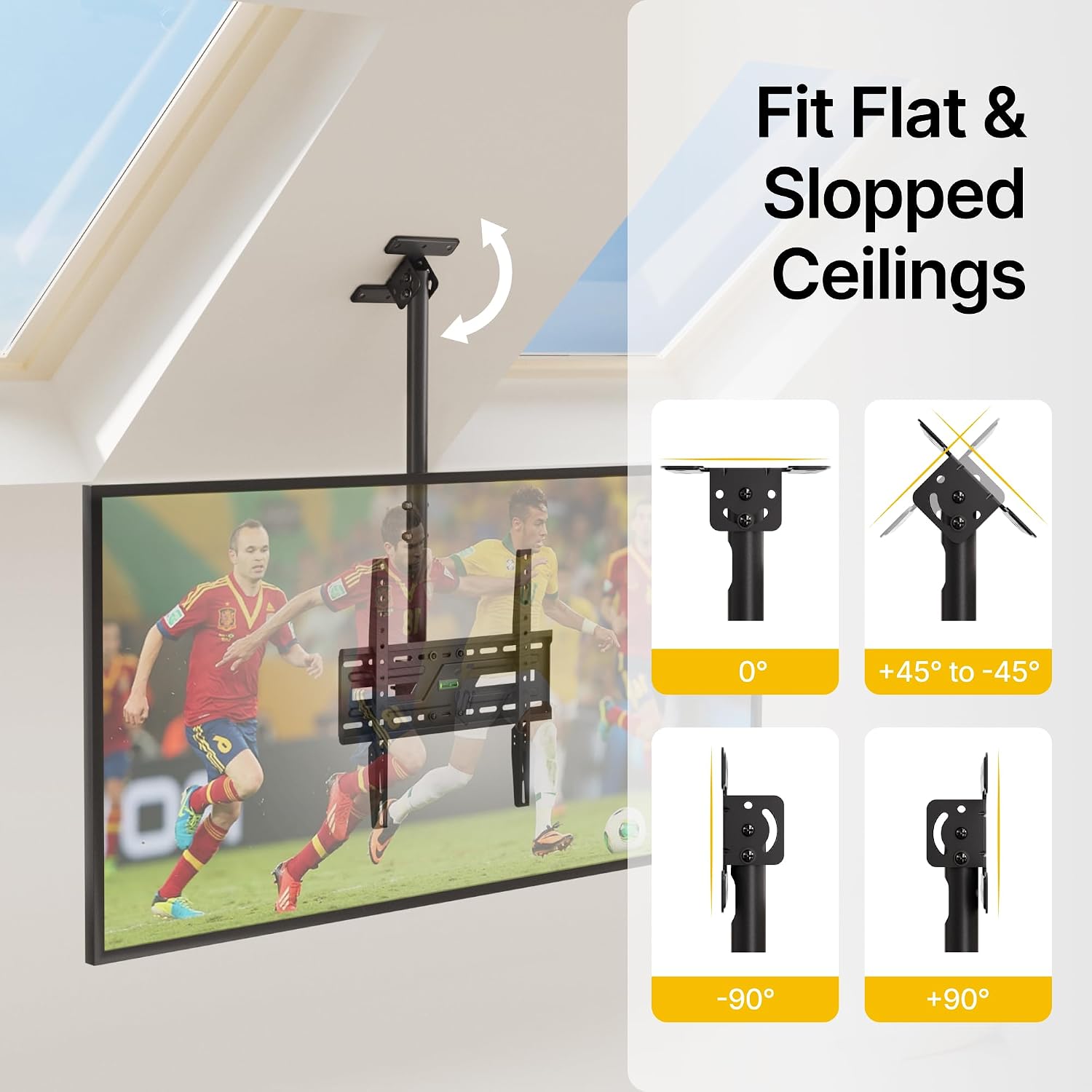 Detalle de monTEK Ceiling TV Mount for 37-75 inch Flat Screen Displays