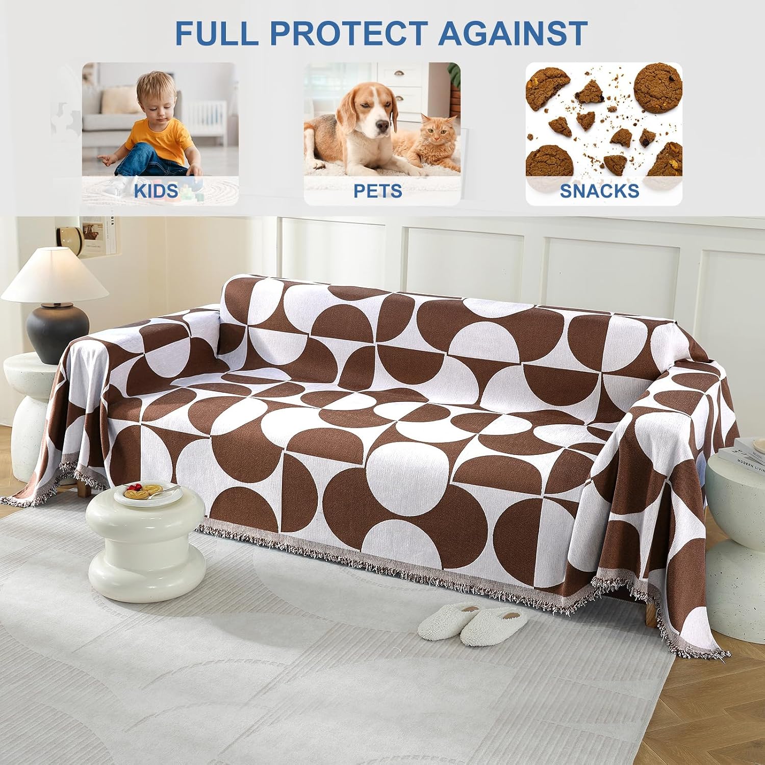 Detalle de Ystyle Telo Copridivano 4 Posti 180x380 cm – Copridivano Universale Quattro Stagioni