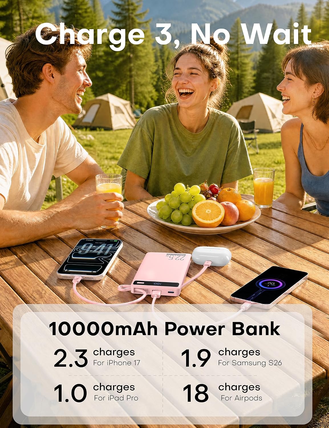 Detalle 1 de PK&PUR Portable Charger 10,000mAh
