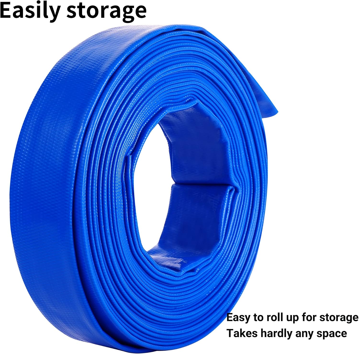Detalle de Geowaky 2-Inch x 100-Foot Pool Backwash Hose, Reinforced PVC Lay-Flat