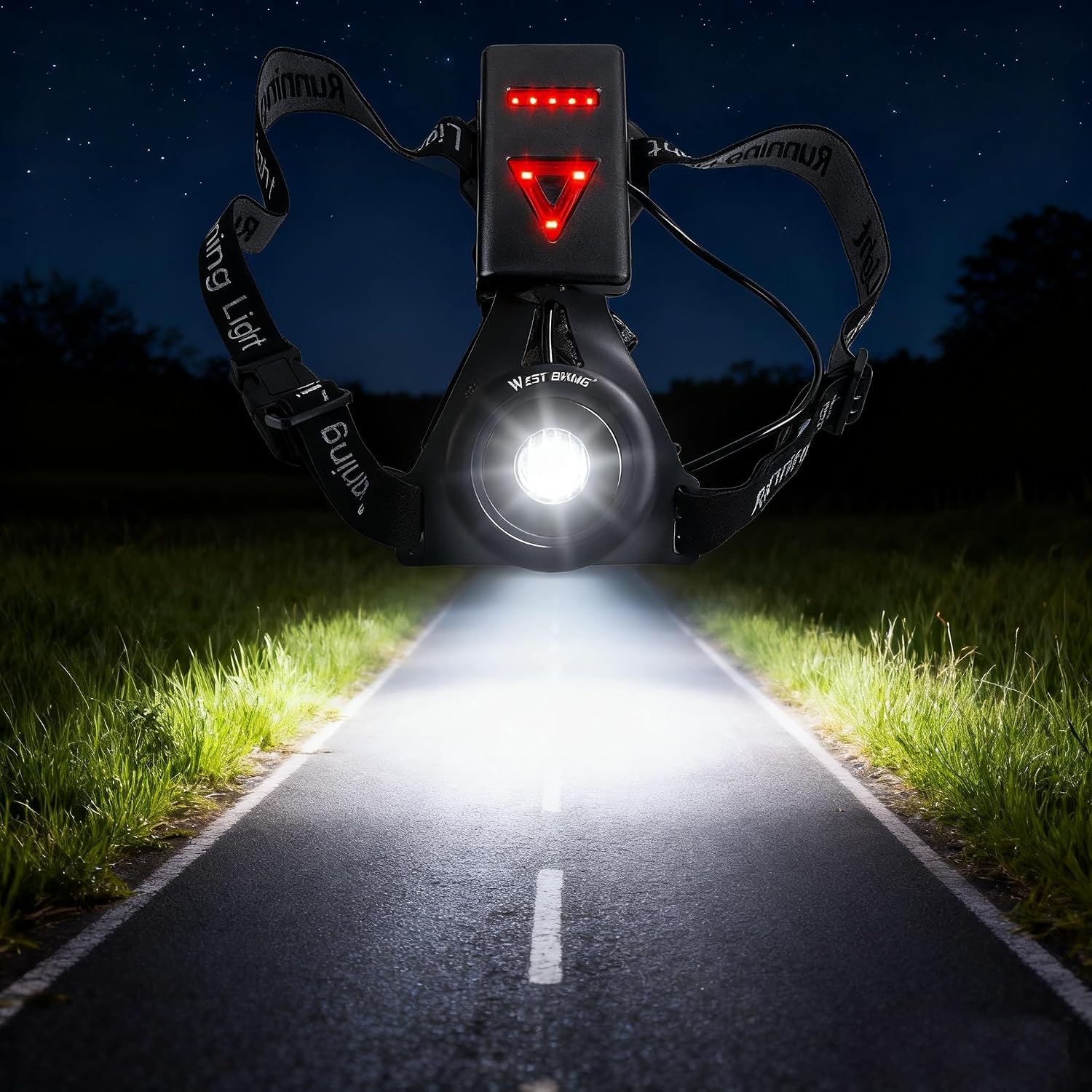 Detalle 2 de Running Light Lamp USB Rechargeable LED Body Torch