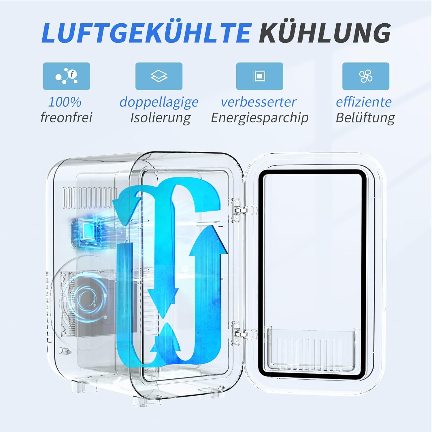 Thumbnail 6 de YASHE Mini-Kühlschrank 6 Liter – tragbarer thermoelektrischer Kühler in Pink
