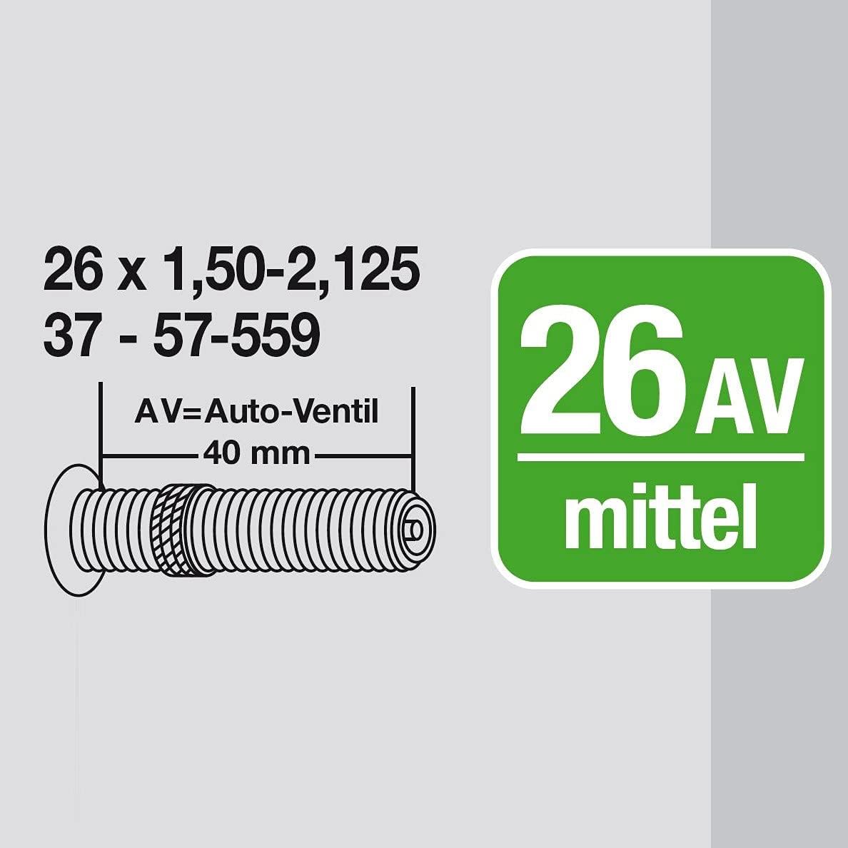 Detalle 2 de FISCHER Fahrradschlauch – ETRTO 40/62-559, Auto-Ventil
