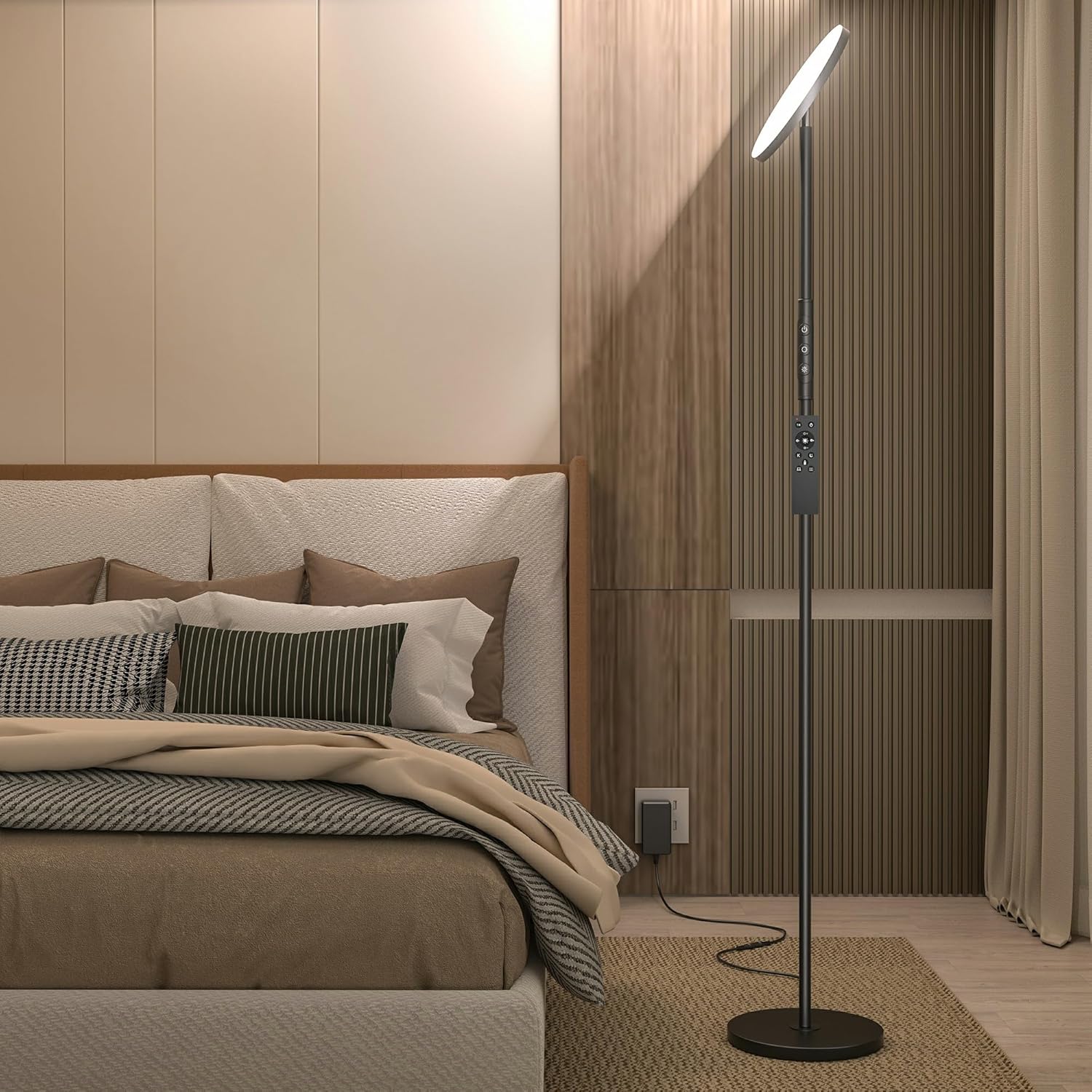 Thumbnail 2 de Yikuneng Lampada da Terra 36W con LED, 3600LM e telecomando dimmerabile con touch, 2700K–6500K