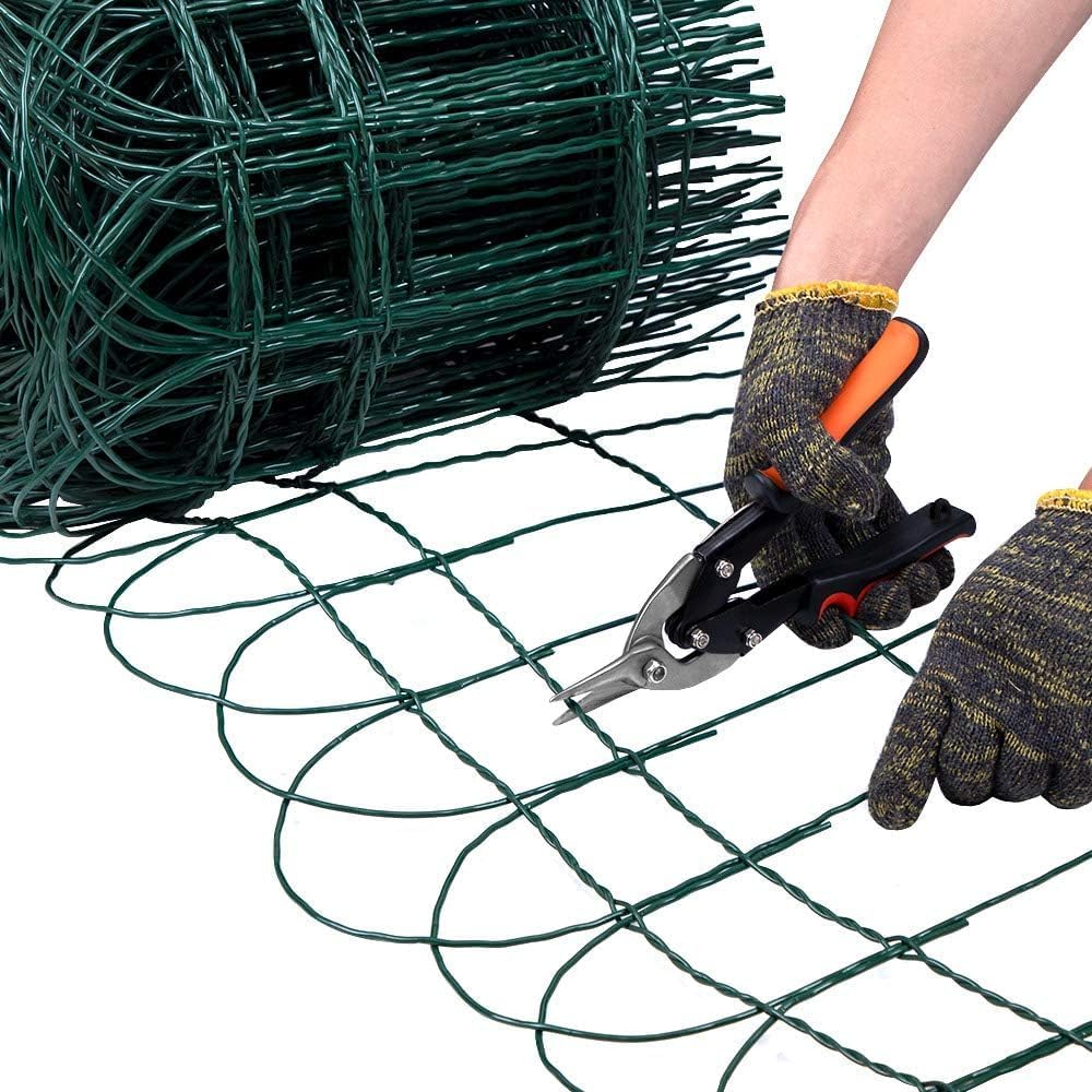Thumbnail 6 de Clôture de bordure de jardin Amagabeli 0,4 m × 25 m — Fil métallique PVC, vert, anti-rouille