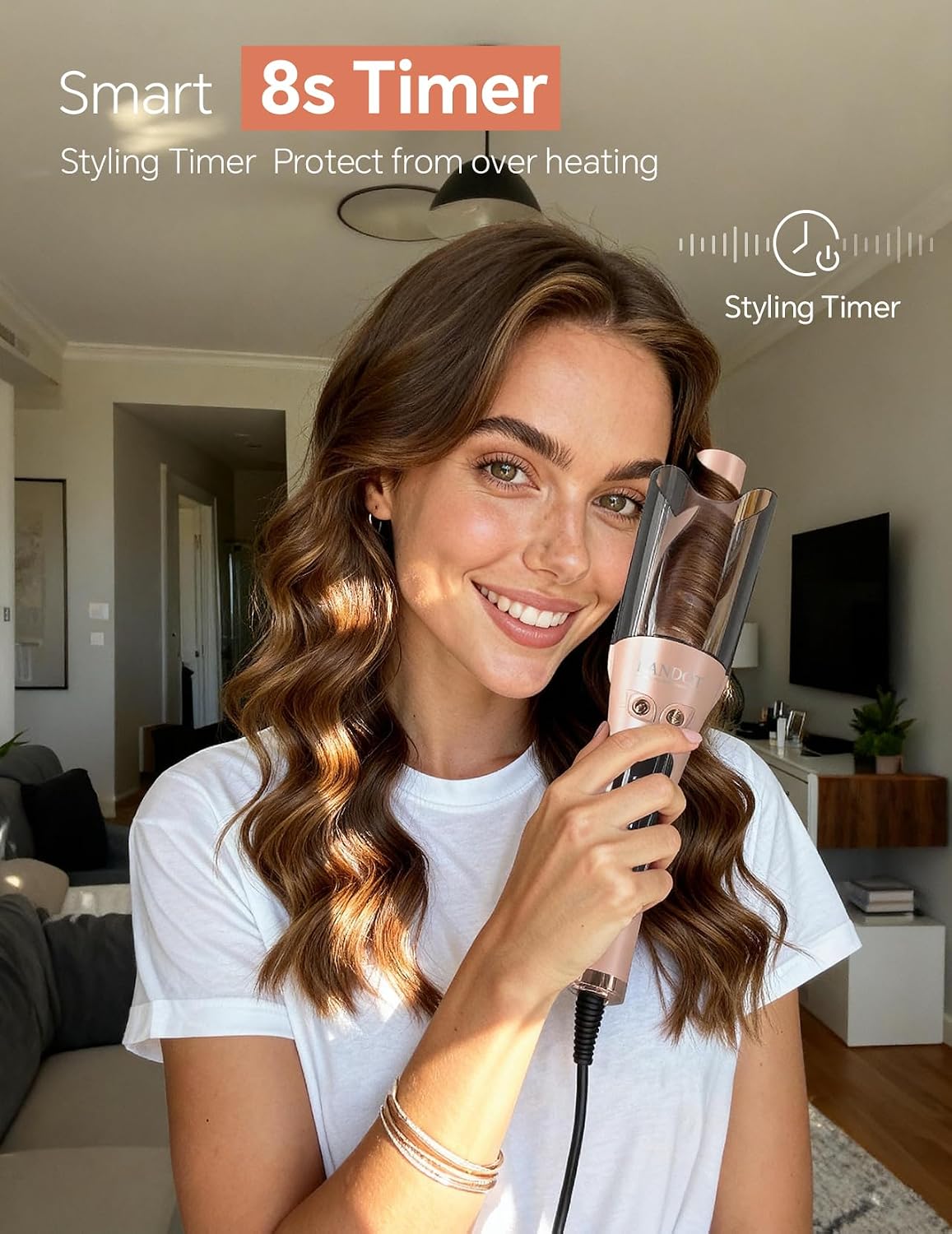 Thumbnail 4 de LANDOT Automatic Rotating 1-inch Curling Iron
