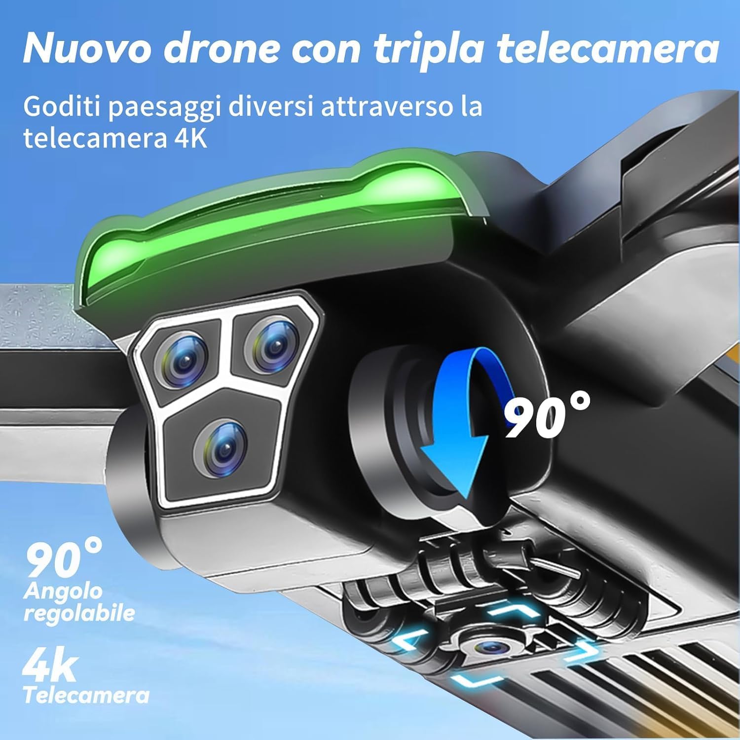 Detalle de HYTOBP S166 Drone con Telecamera 4K: leggero, stabile e facile da usare