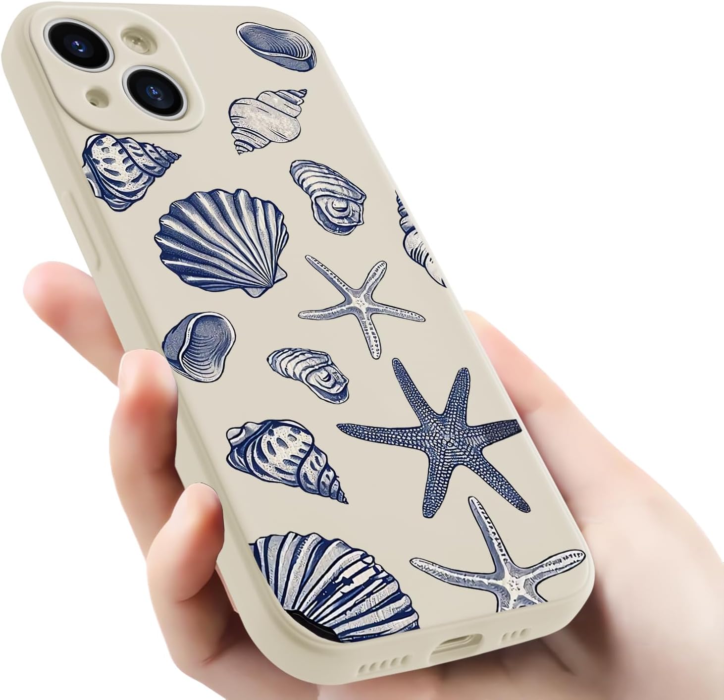 Thumbnail 6 de Wihytec Beach Shells Phone Case for iPhone 15 – Seashells Style with Microfibre Lining